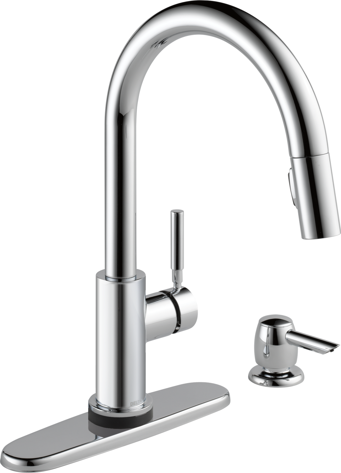 Single Handle Pull-Down Touch2O® Technology Kitchen Faucet with Touchless Technology in Chrome — thumbnail 2