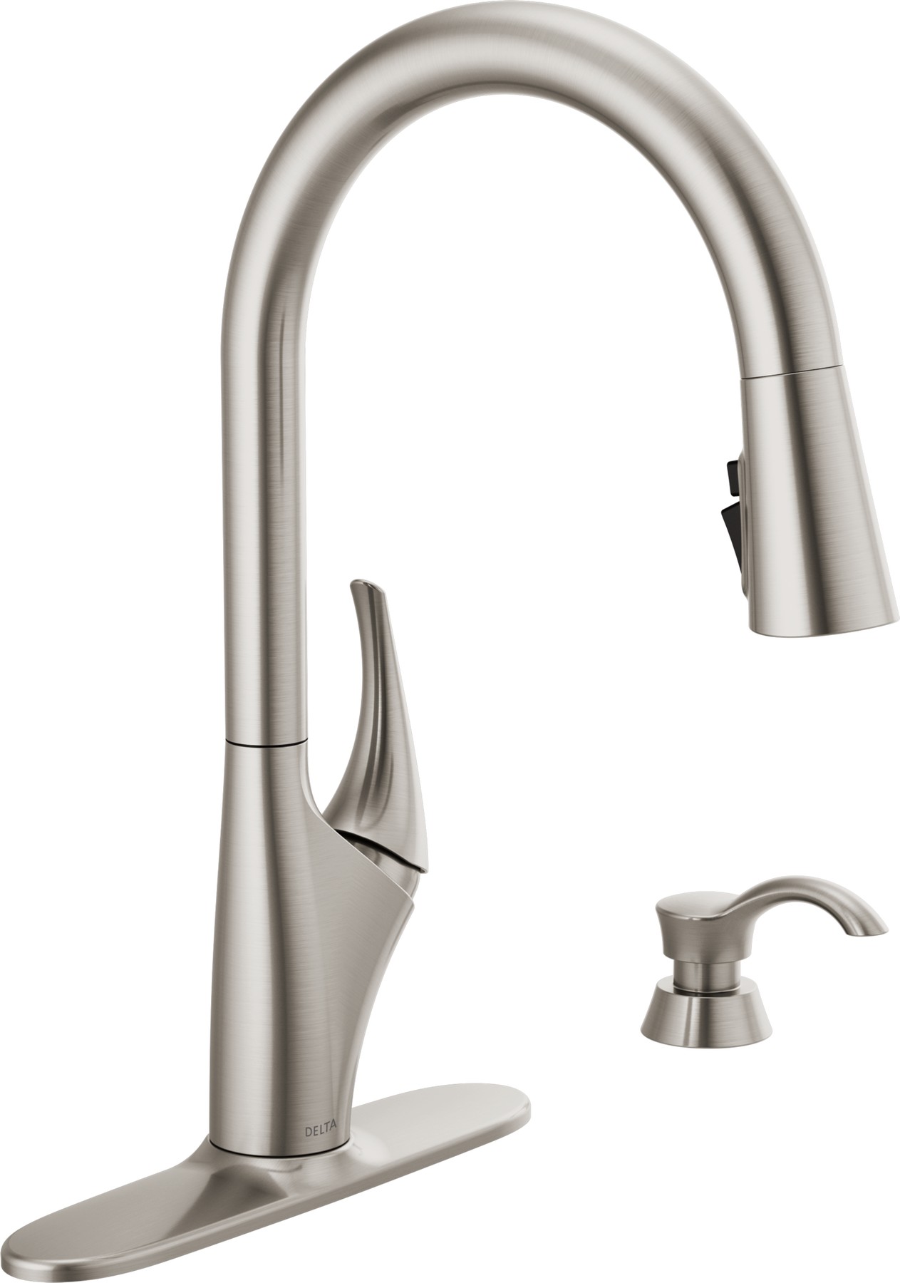 Single Handle Pull-Down Kitchen Faucet in Spotshield Stainless — thumbnail 2