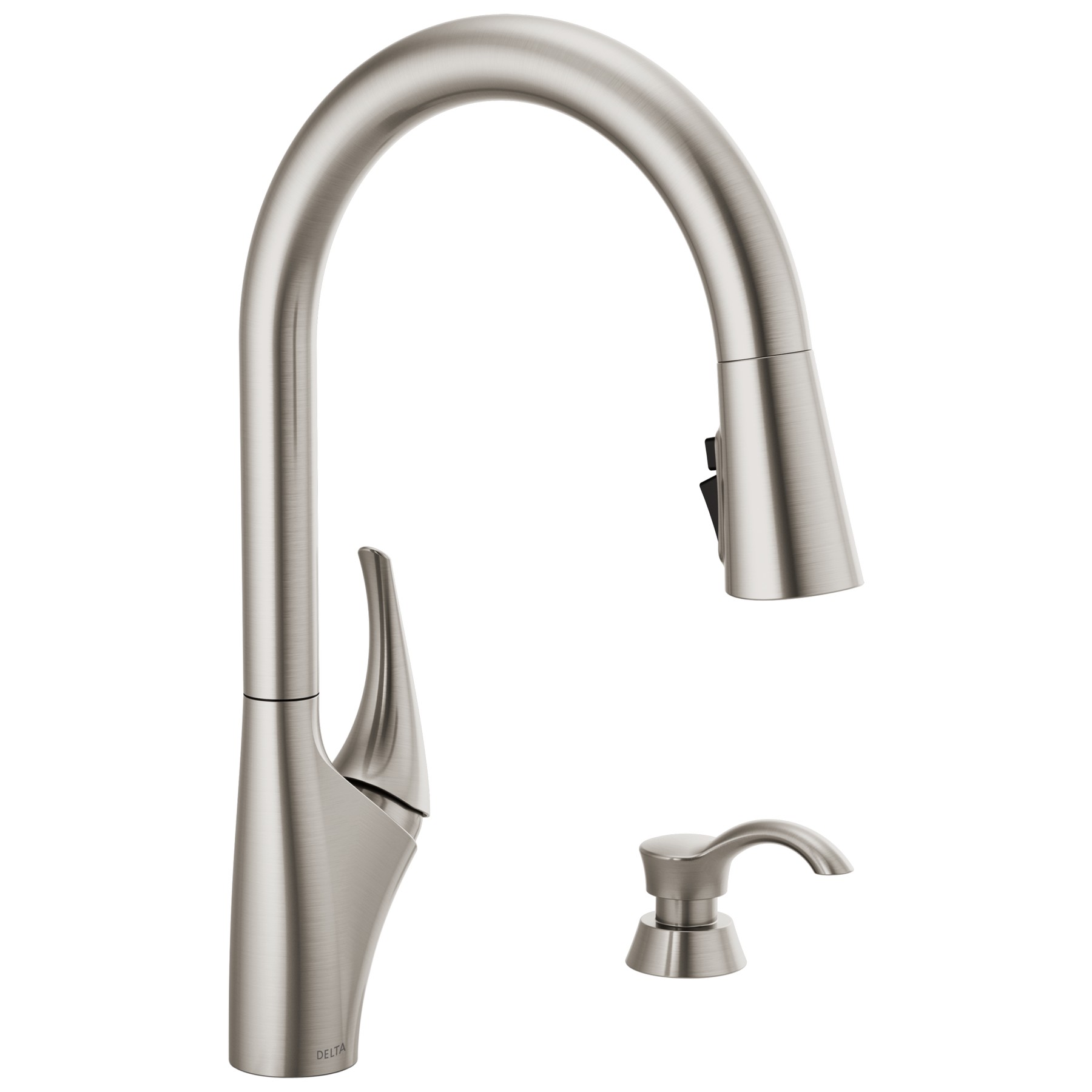 Single Handle Pull-Down Kitchen Faucet in Spotshield Stainless — image 1
