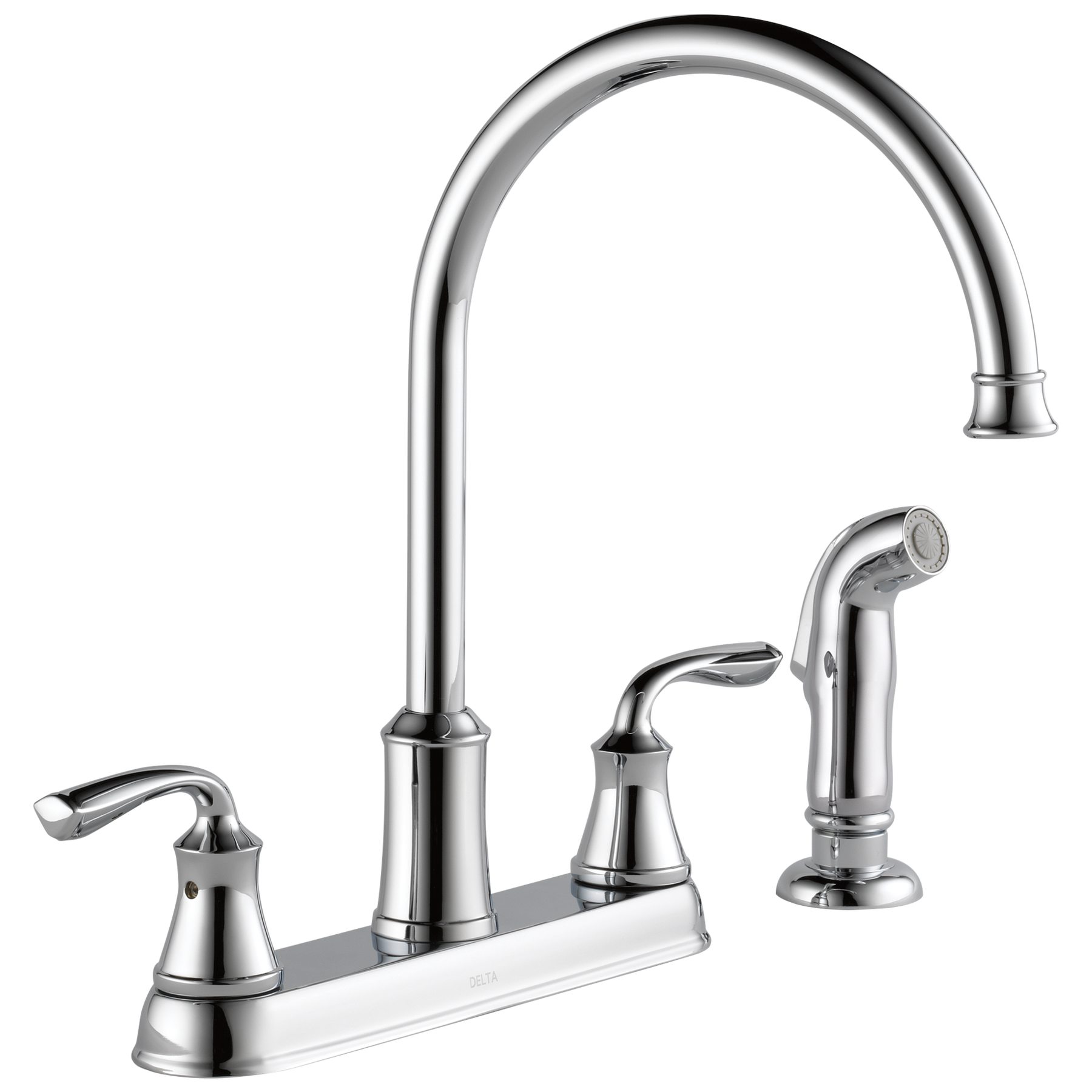 Two Handle Kitchen Faucet with Spray in Chrome 21716LF — thumbnail 2