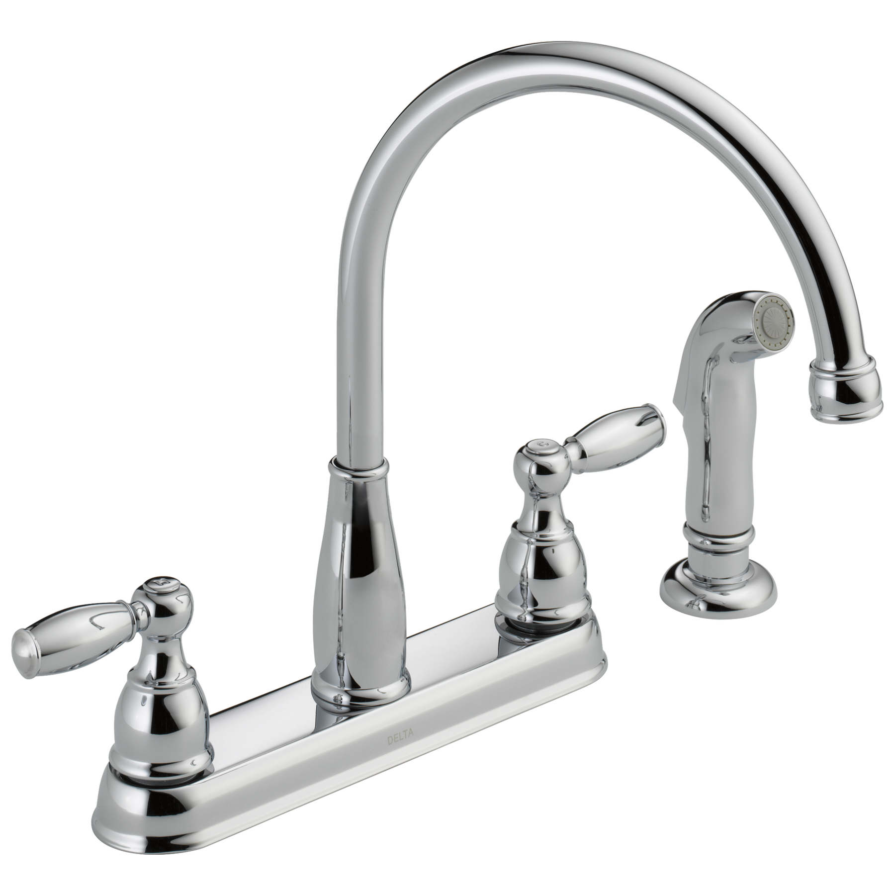 Two Handle Kitchen Faucet with Spray in Chrome 21988LF — image 1
