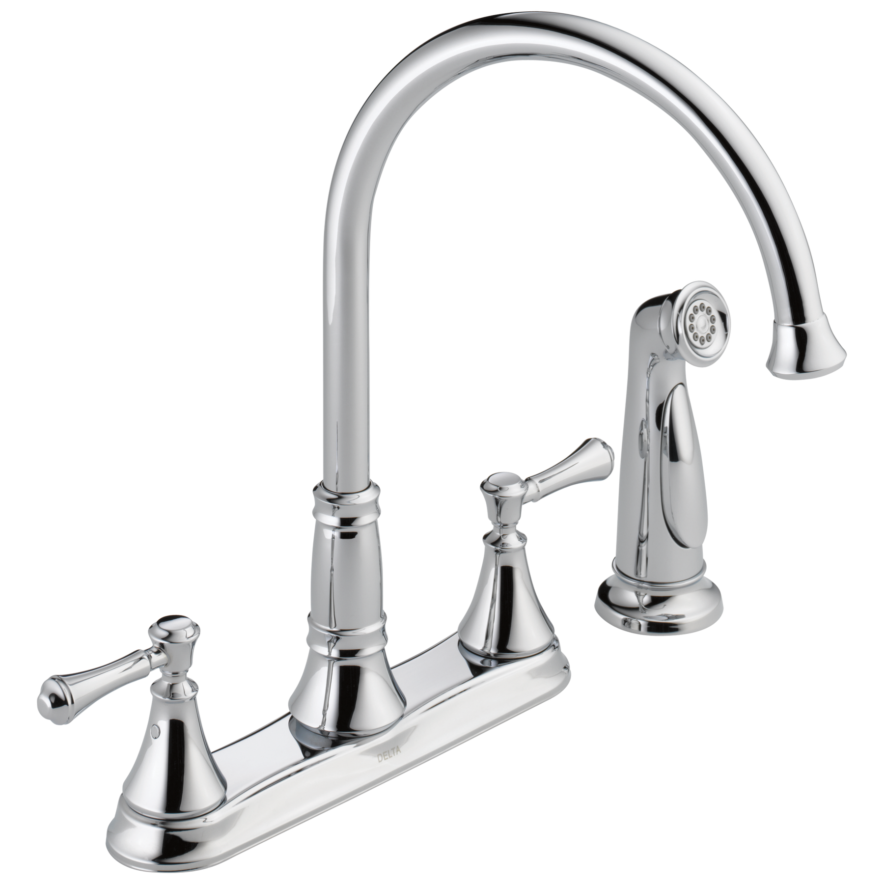 Two Handle Kitchen Faucet with Spray in Chrome 2497LF — image 1