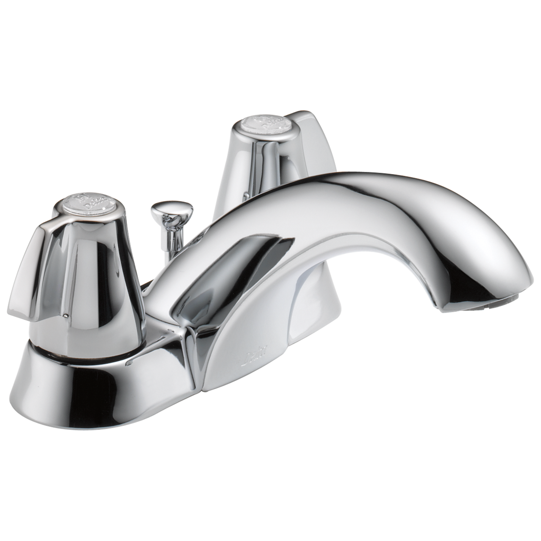 Two Handle Centerset Bathroom Faucet in Chrome — thumbnail 3