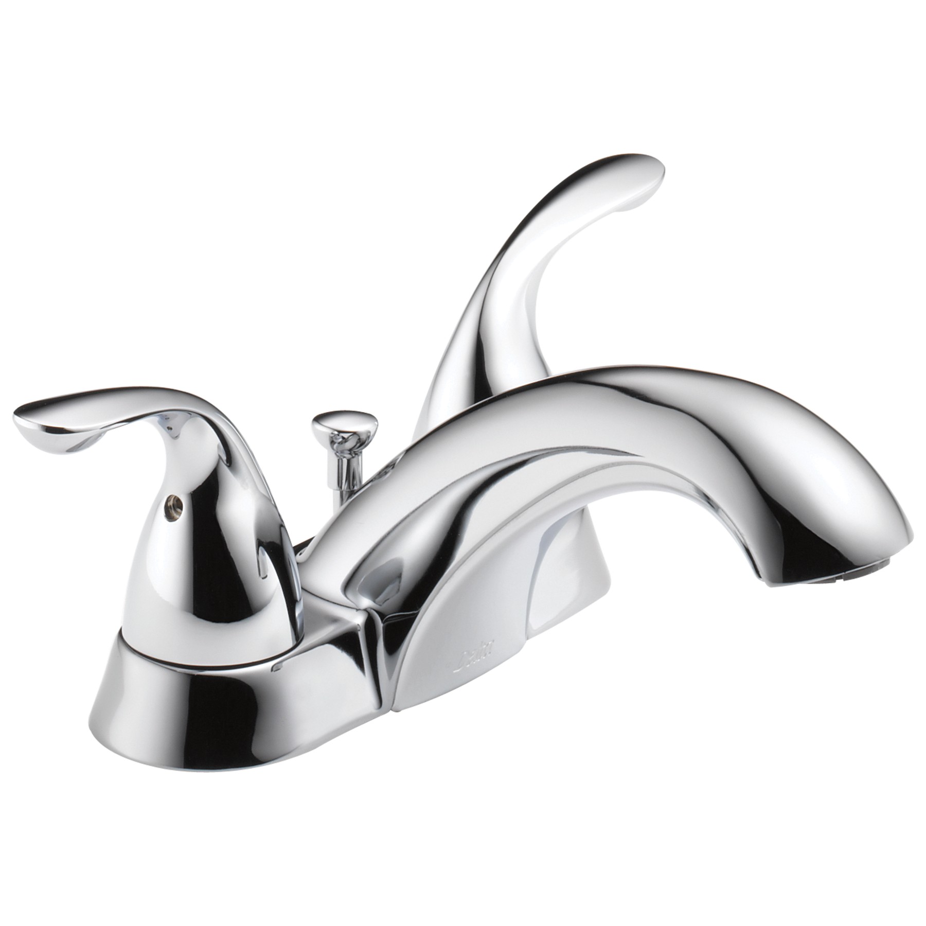Two Handle Centerset Bathroom Faucet in Chrome