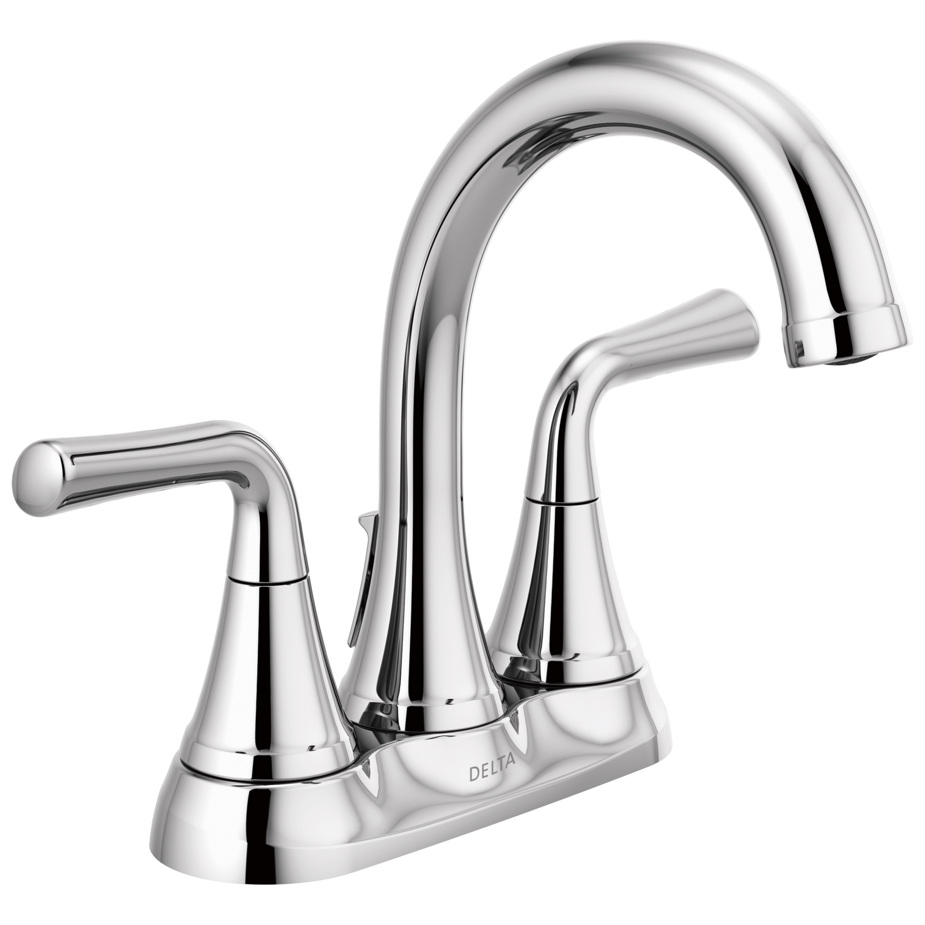 Two Handle Centerset Bathroom Faucet in Chrome — thumbnail 3