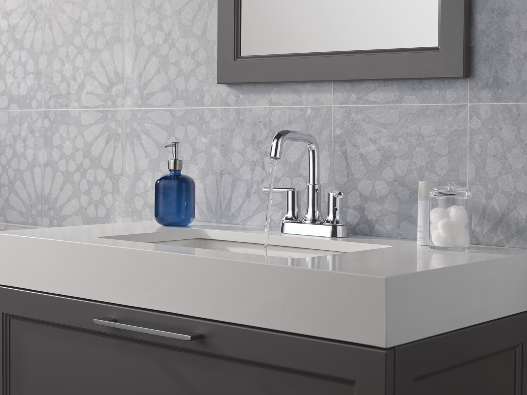 Centerset Bathroom Faucet in Chrome — thumbnail 3