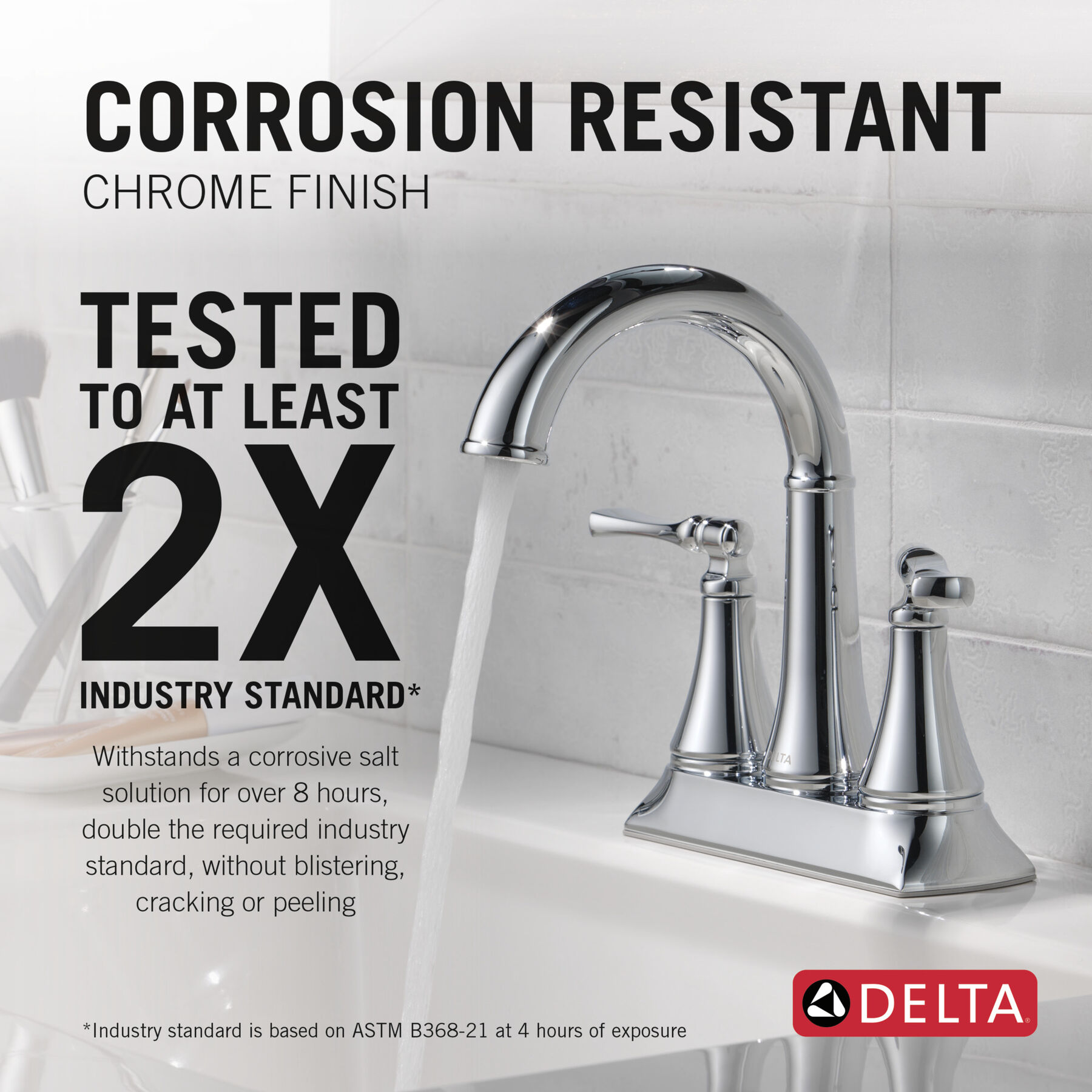 Two Handle Centerset Lavatory Faucet in Chrome 25798LF — thumbnail 3