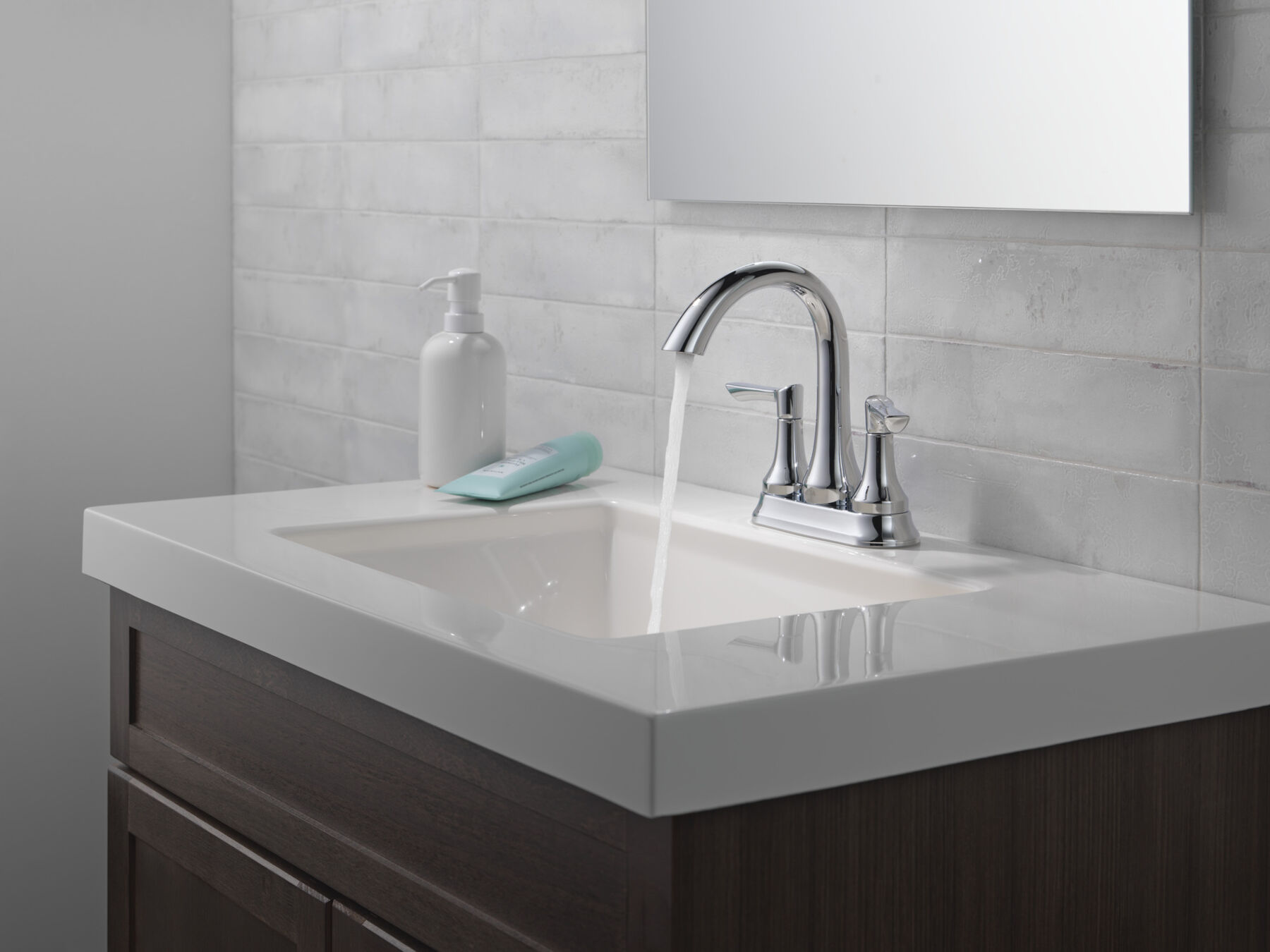 Two Handle Centerset Lavatory Faucet in Chrome 25827LF