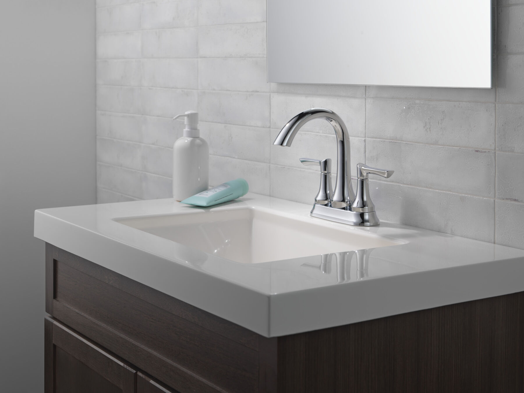 Two Handle Centerset Lavatory Faucet in Chrome 25827LF — thumbnail 3