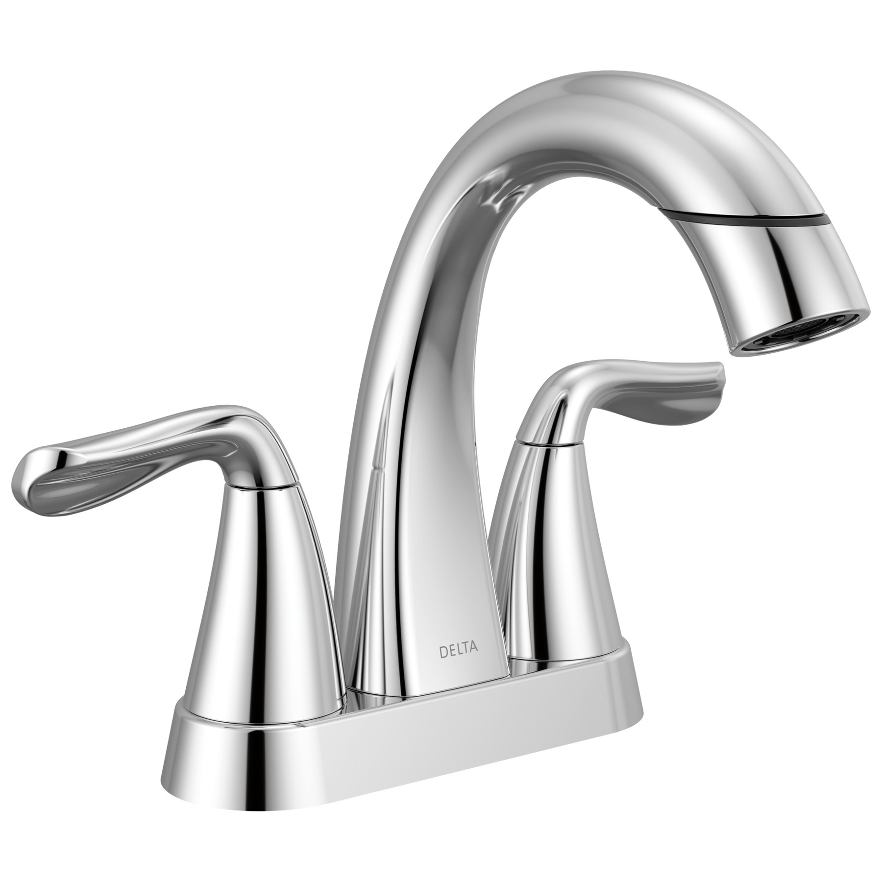 Two Handle Centerset Pull-Down Bathroom Faucet in Chrome