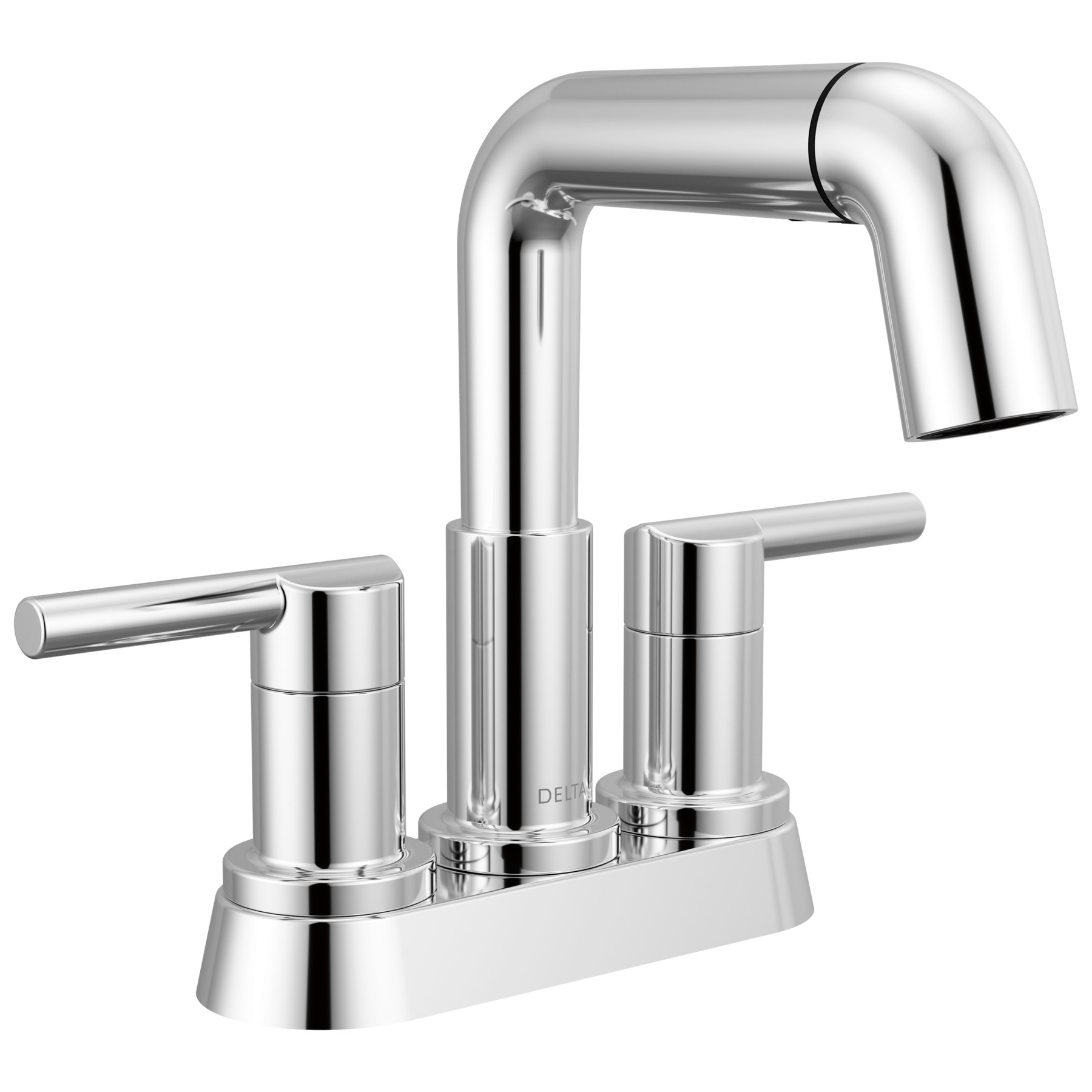 Two Handle Centerset Pull-Down Bathroom Faucet in Chrome