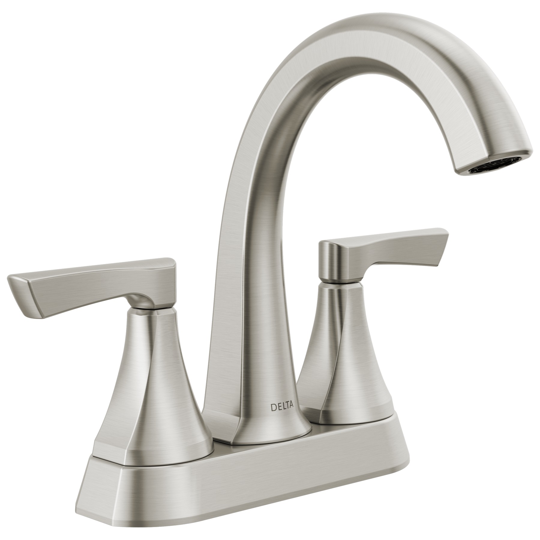Two Handle Centerset Bathroom Faucet in Spotshield Brushed Nickel
