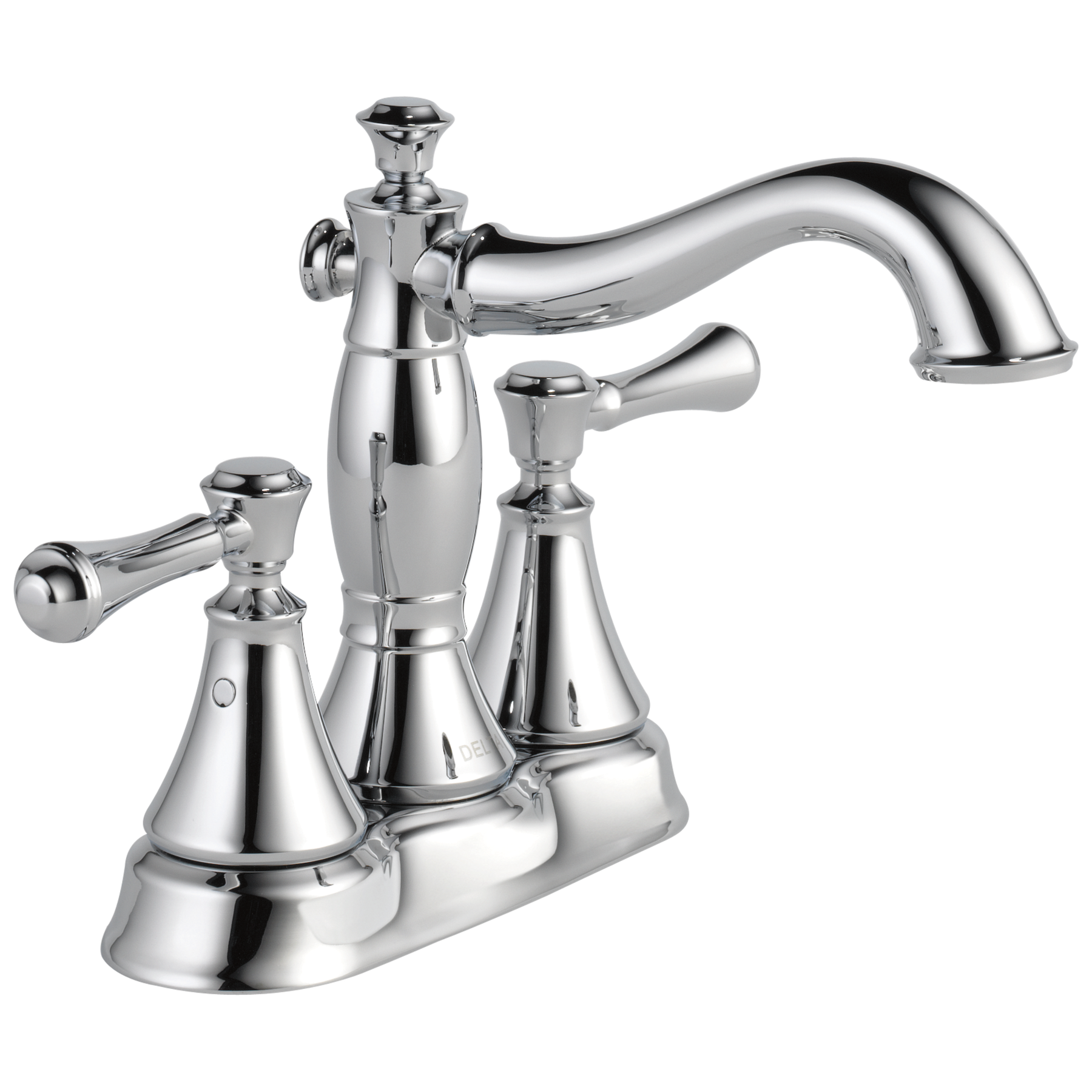 Two Handle Centerset Bathroom Faucet - Metal Pop-Up in Chrome — image 1