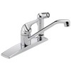 Single Handle Kitchen Faucet with Integral Spray in Chrome — thumbnail 2
