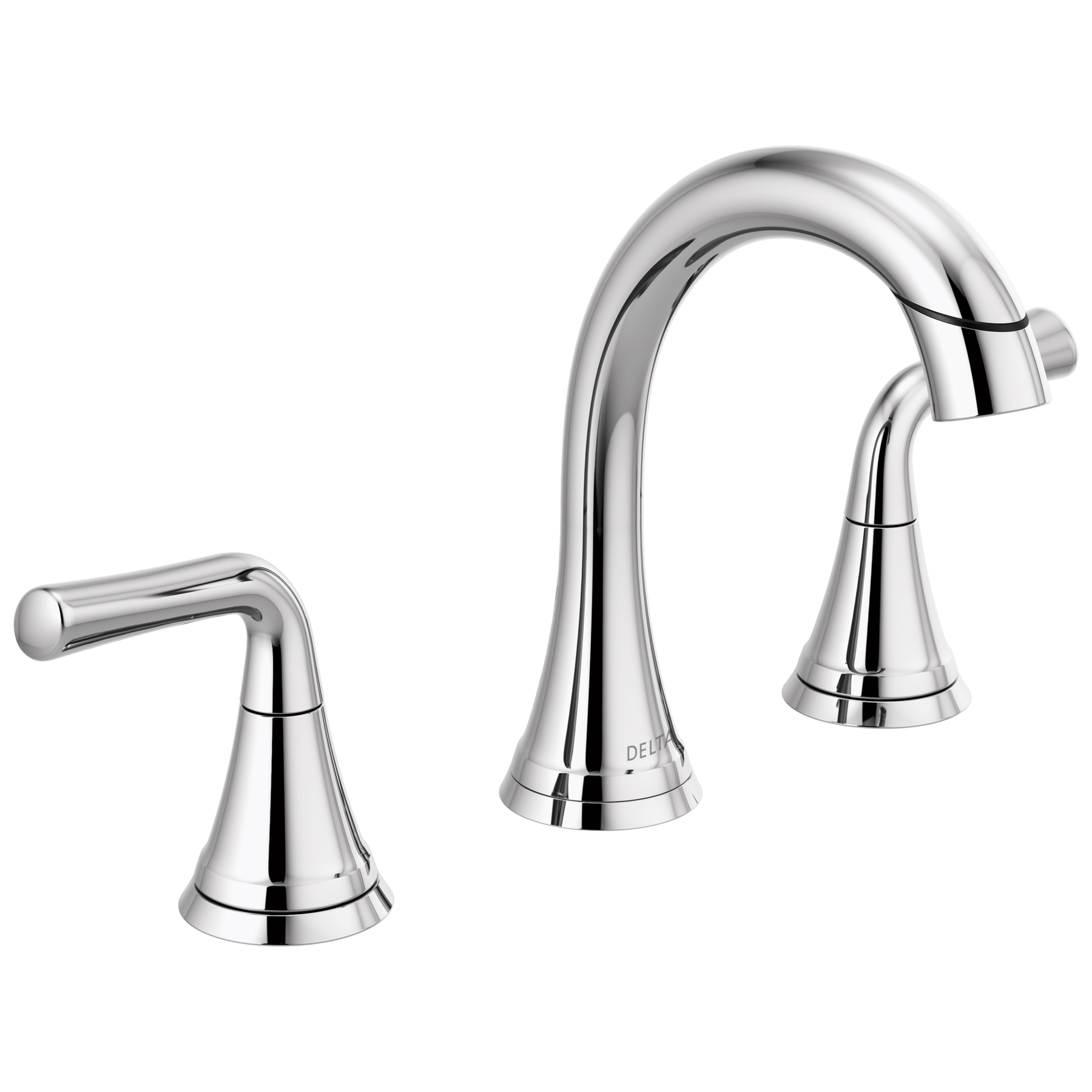 Two Handle Widespread Pull-Down Bathroom Faucet in Chrome — image 1