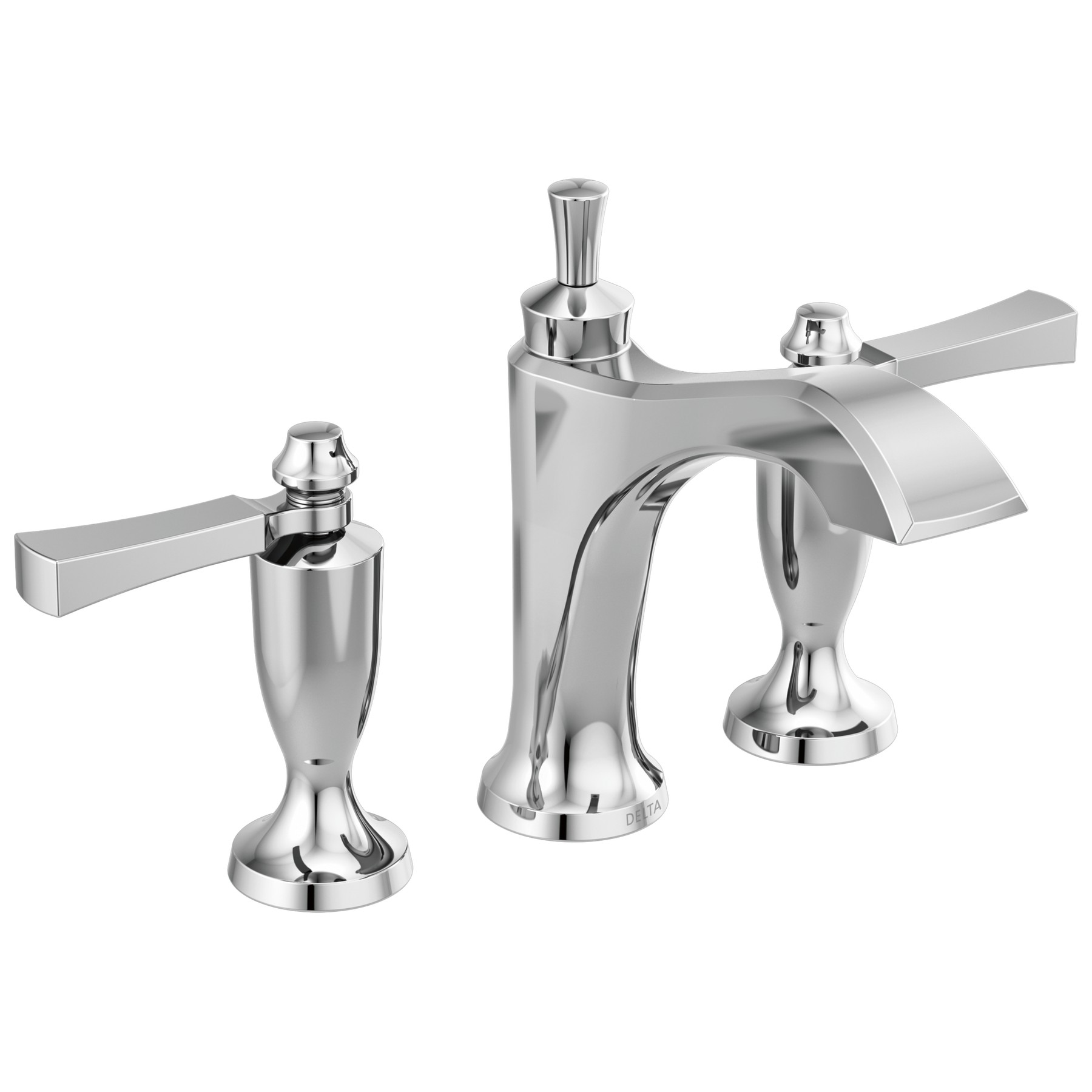 Two Handle Widespread Bathroom Faucet in Chrome — image 1
