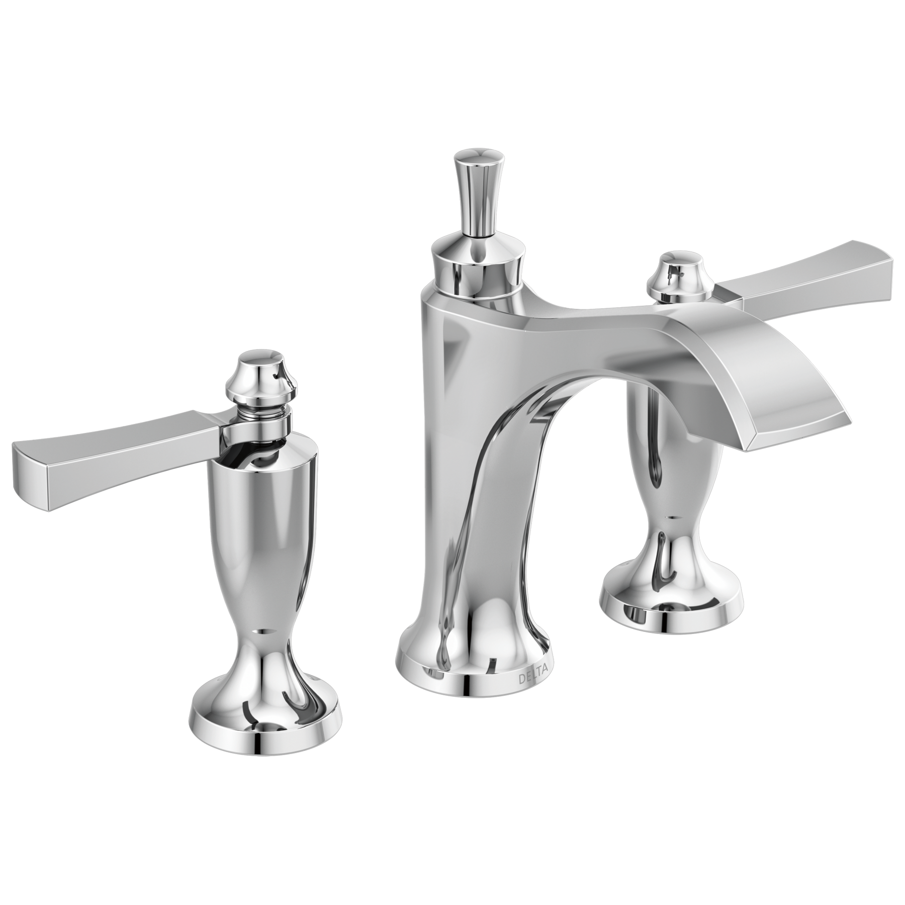 Two Handle Widespread Bathroom Faucet in Chrome — image 1