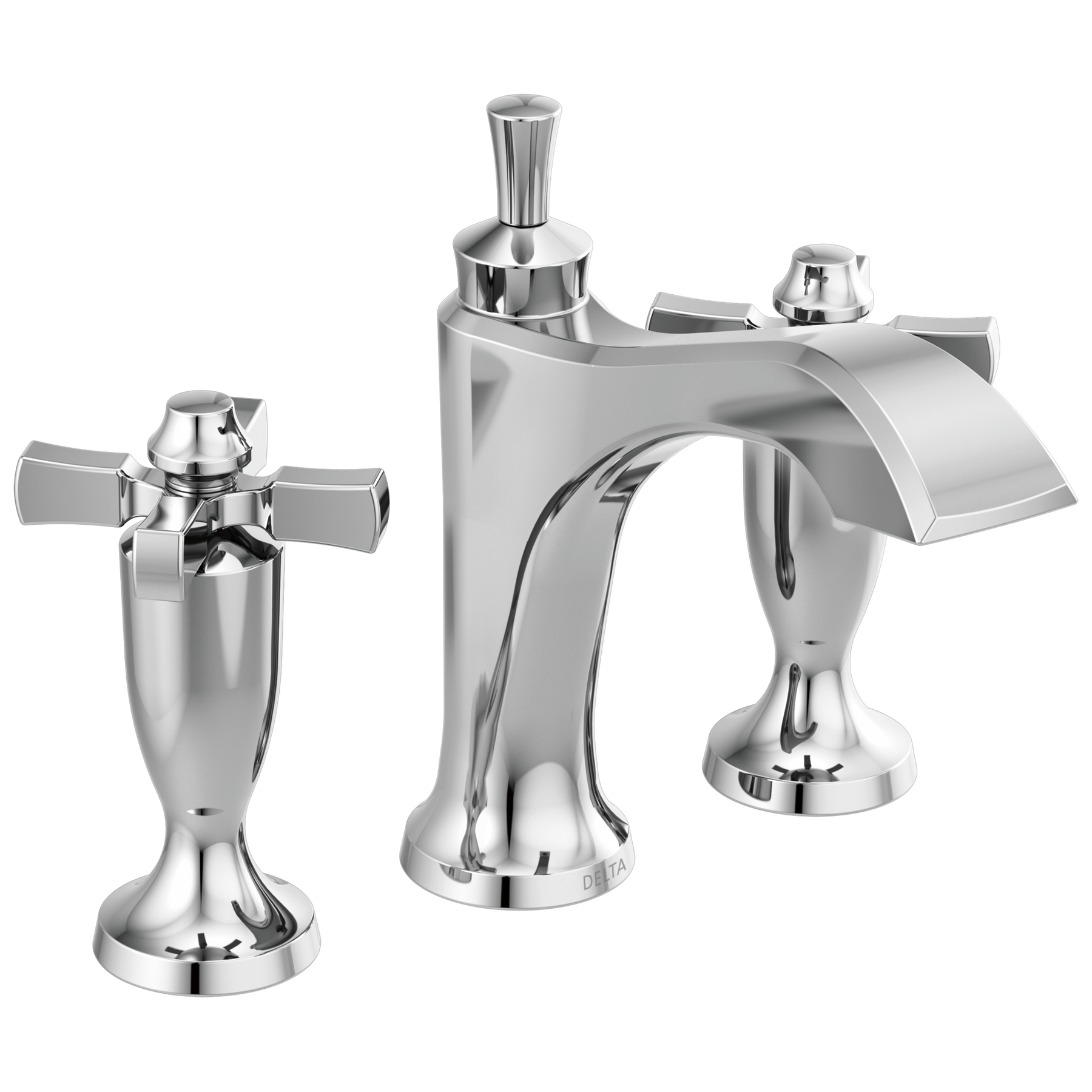 Two Handle Widespread Bathroom Faucet in Chrome