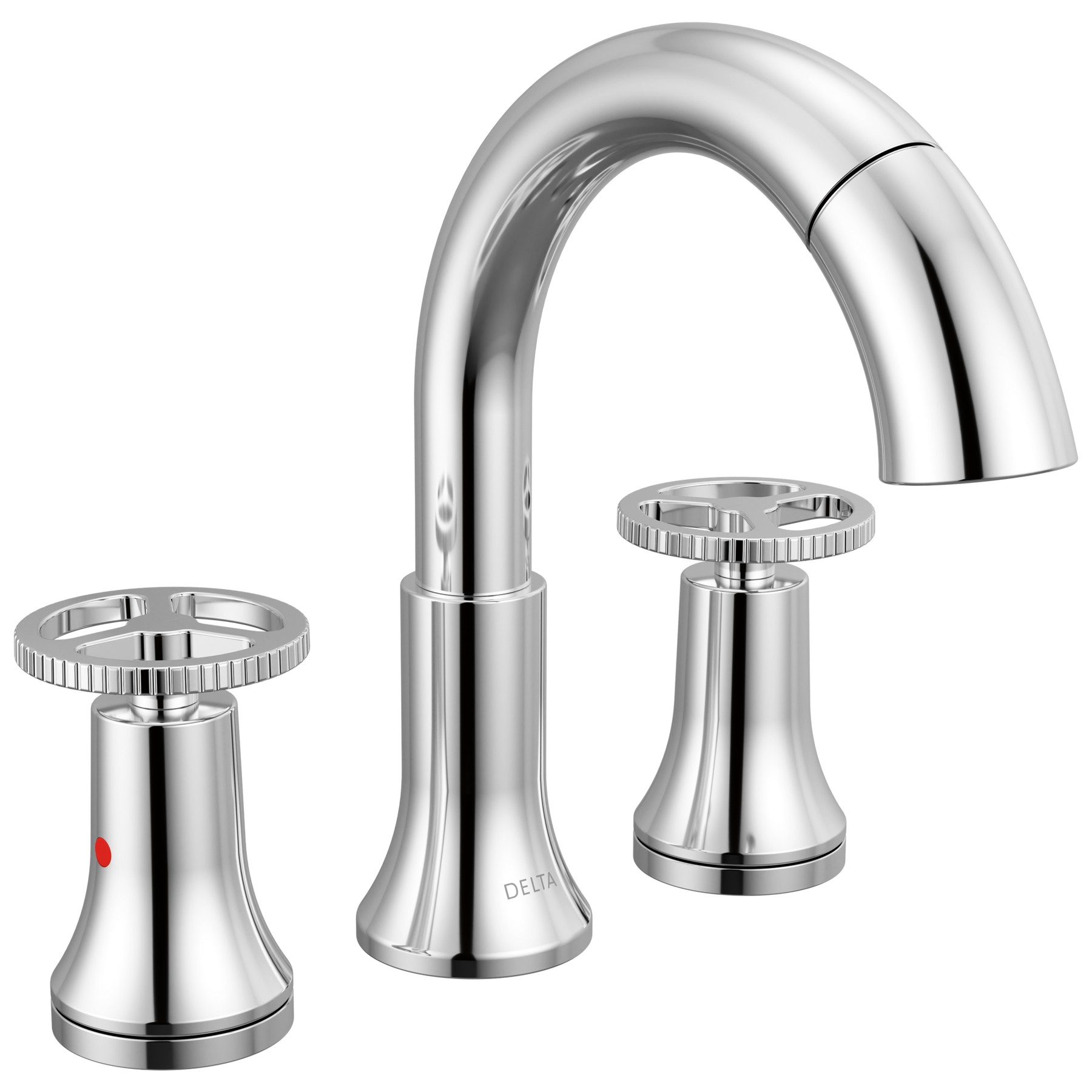 Two Handle Widespread Pull-Down Bathroom Faucet in Chrome