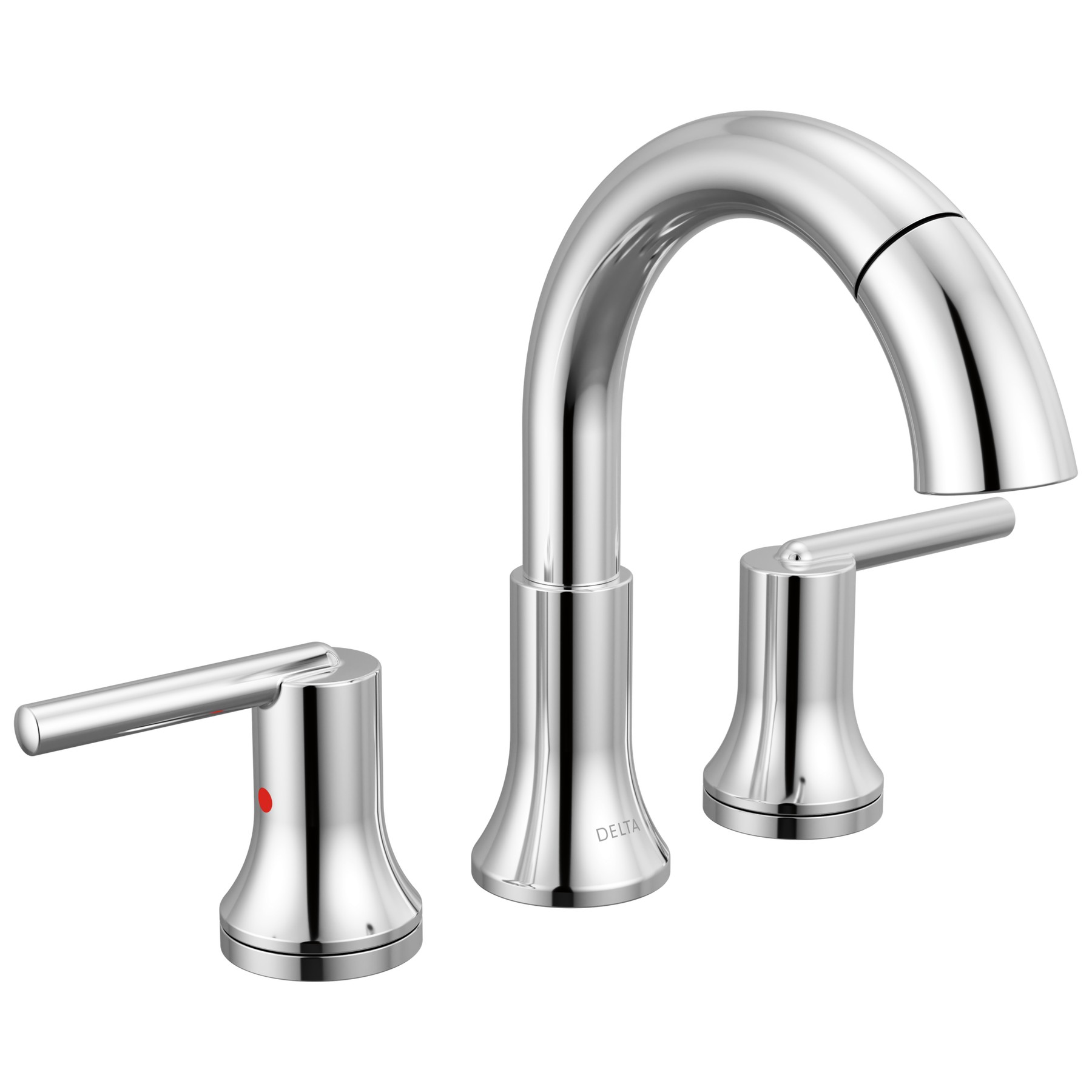 Two Handle Widespread Pull-Down Bathroom Faucet in Chrome