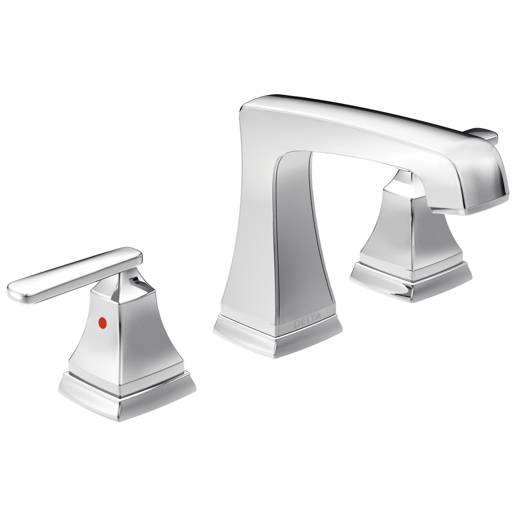 Two Handle Widespread Bathroom Faucet with EZ Anchor® in Chrome — image 1