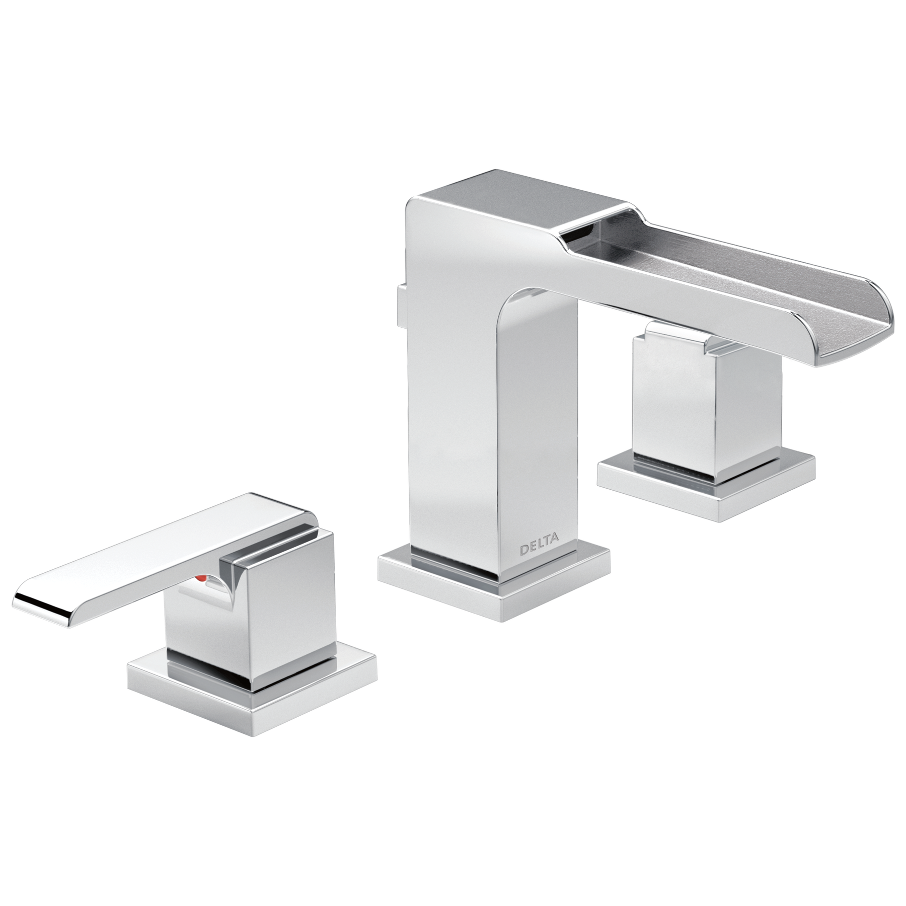 Two Handle Widespread Channel Bathroom Faucet in Chrome — image 1