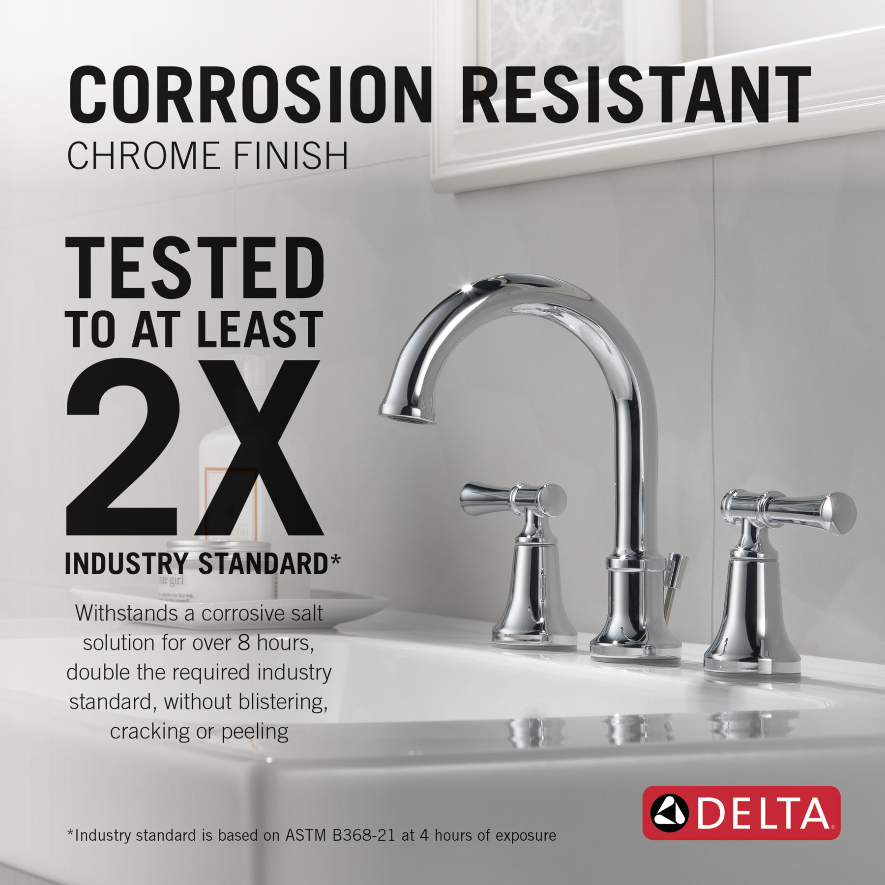 Two Handle Widespread Bathroom Faucet in Chrome 35747LF — thumbnail 3