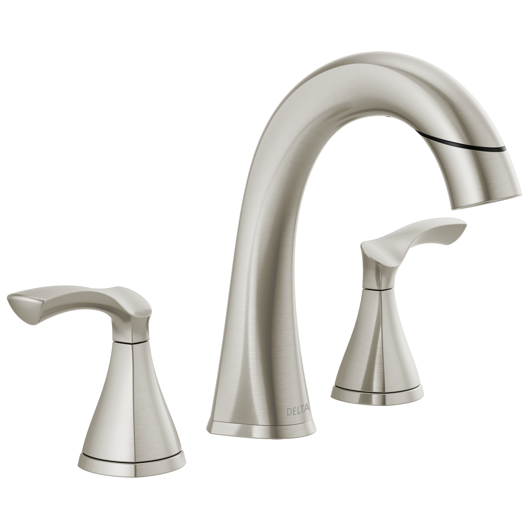 Two Handle Widespread Pull-Down Bathroom Faucet in Spotshield Brushed Nickel — image 1