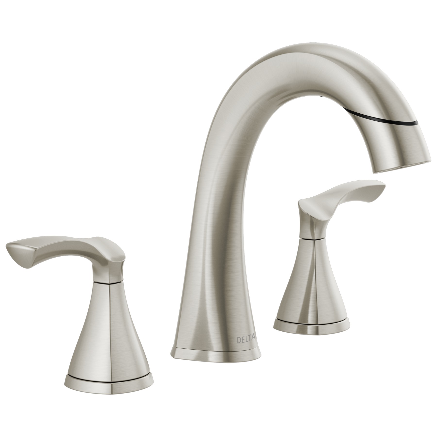 Two Handle Widespread Pull-Down Bathroom Faucet in Spotshield Brushed Nickel