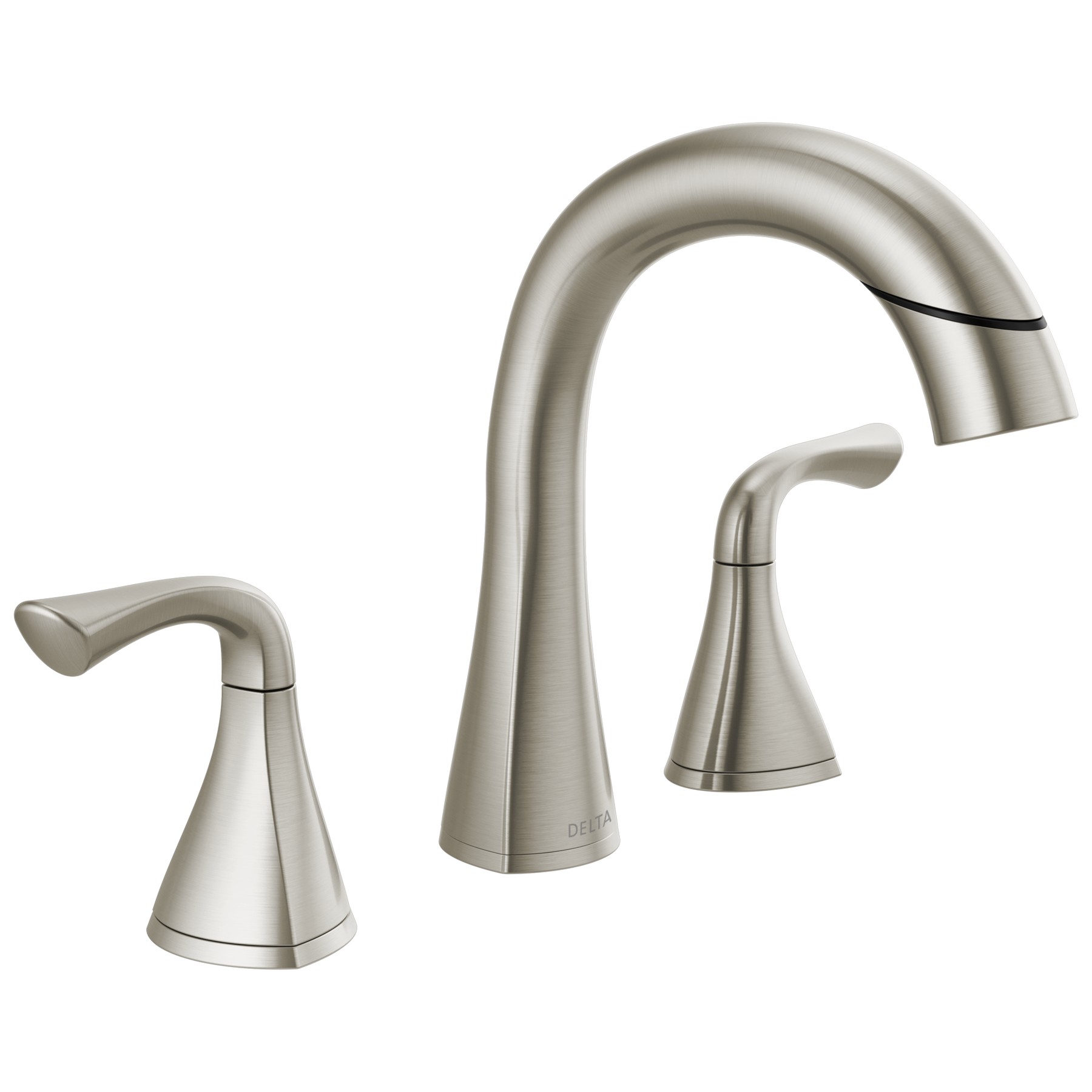 Two Handle Widespread Pull-Down Bathroom Faucet in Spotshield Brushed Nickel