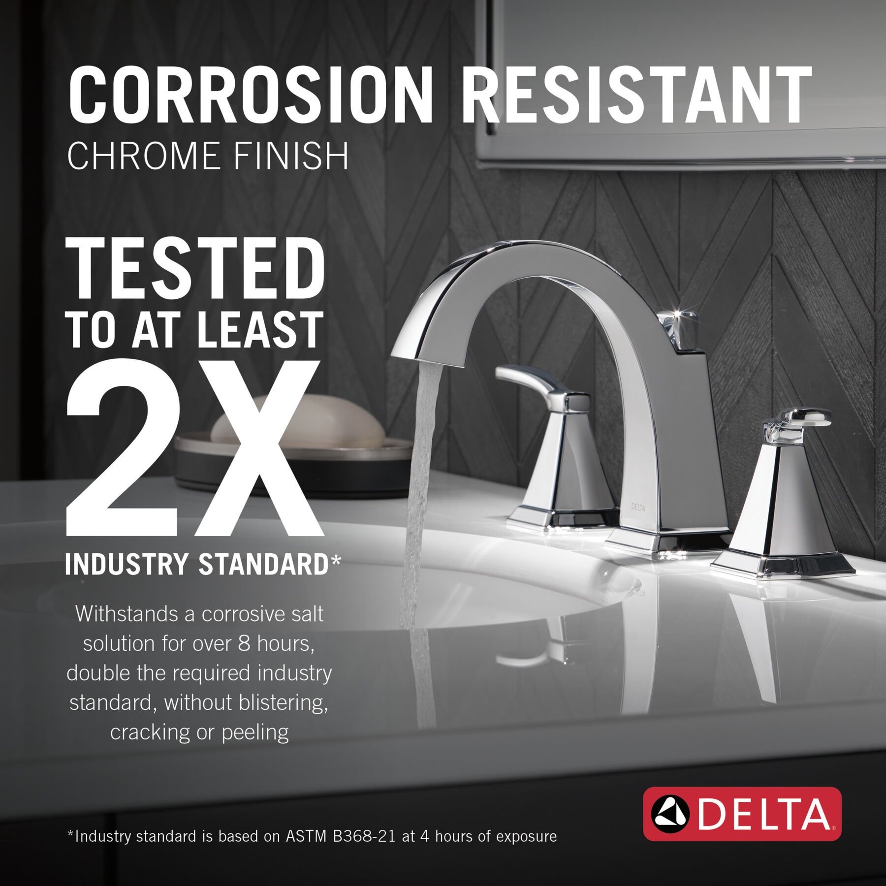 Two Handle Widespread Bathroom Faucet in Chrome 35768LF — thumbnail 2