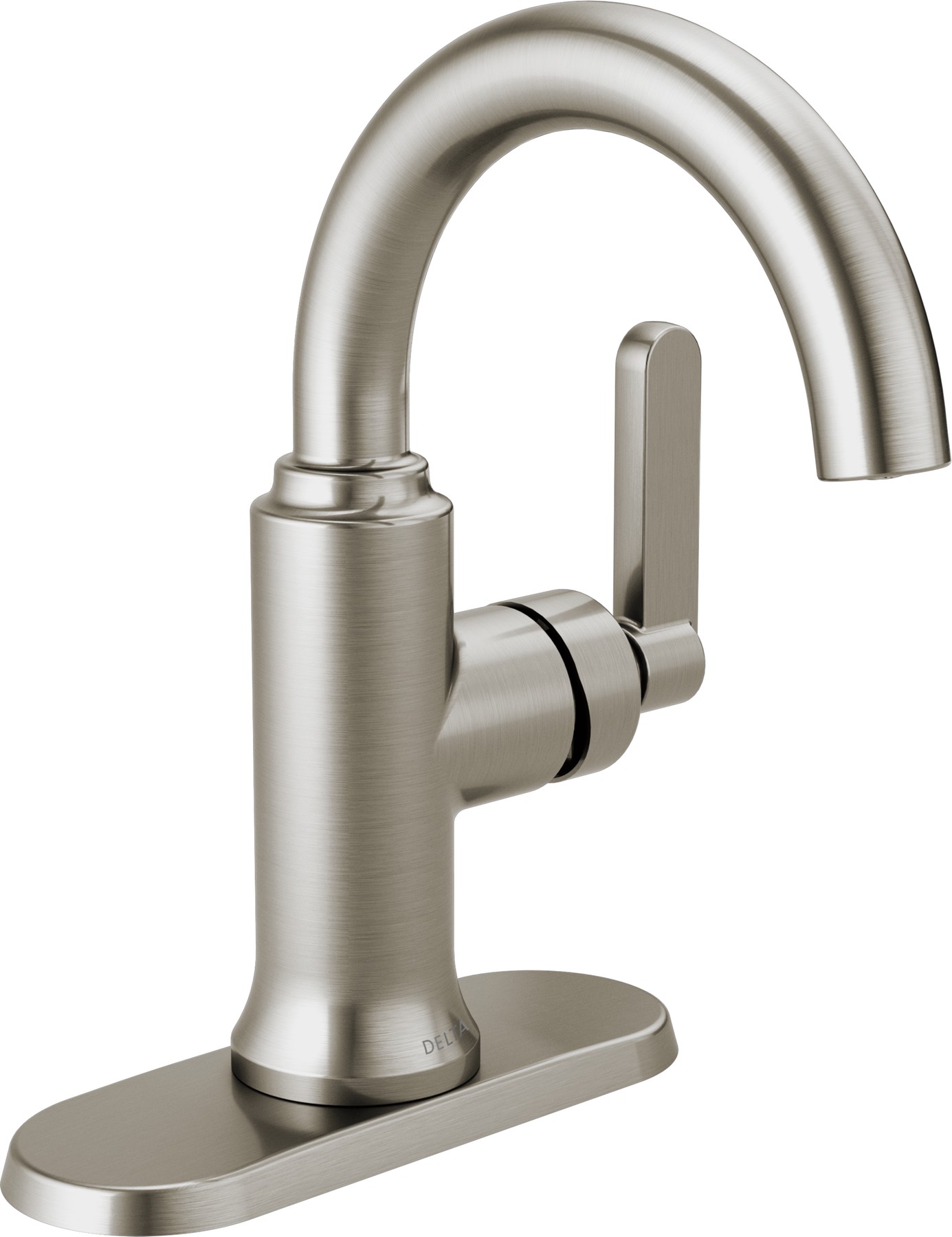 Single Handle Bathroom Faucet in Spotshield Brushed Nickel — thumbnail 3