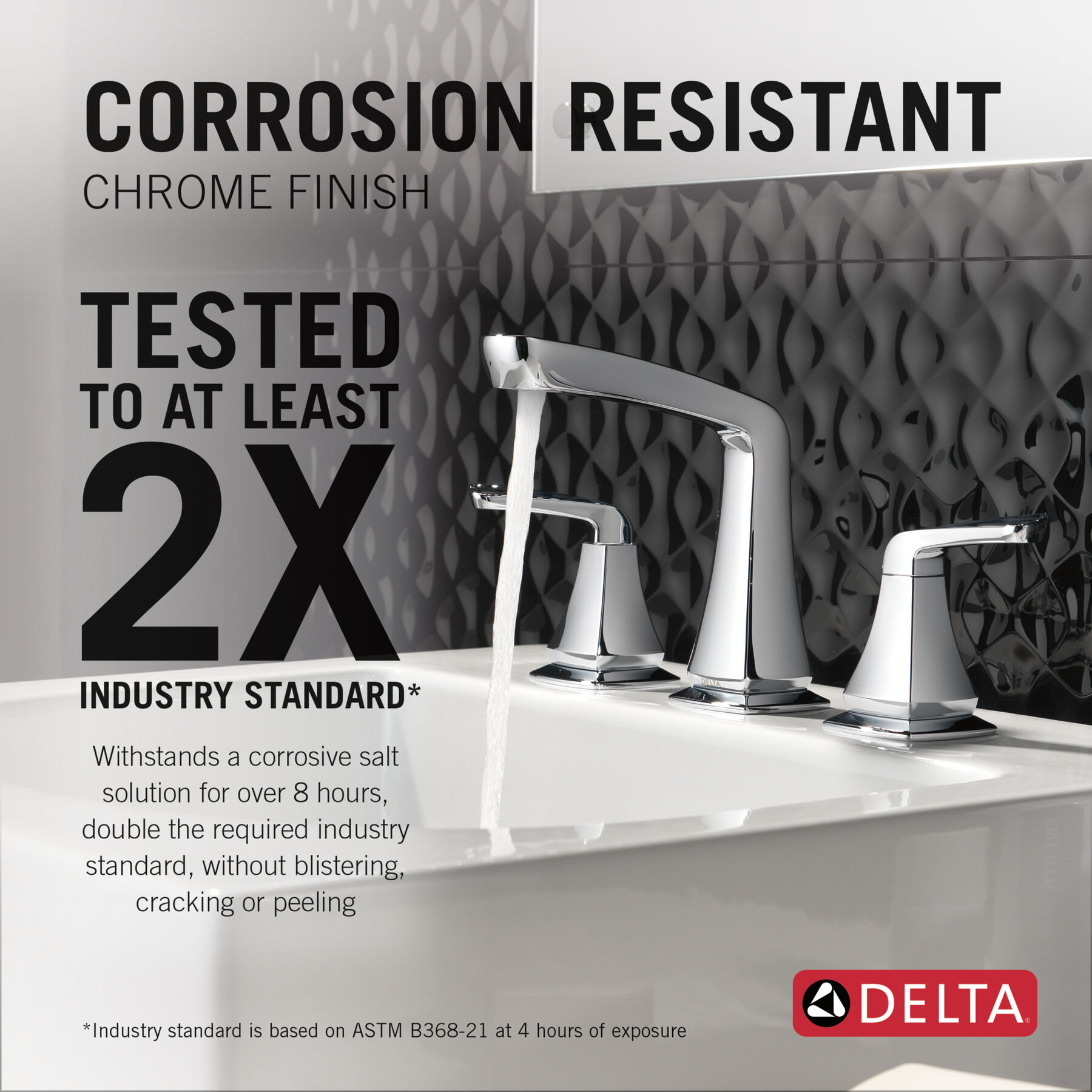 Two Handle Widespread Bathroom Faucet in Chrome 35789LF — thumbnail 2