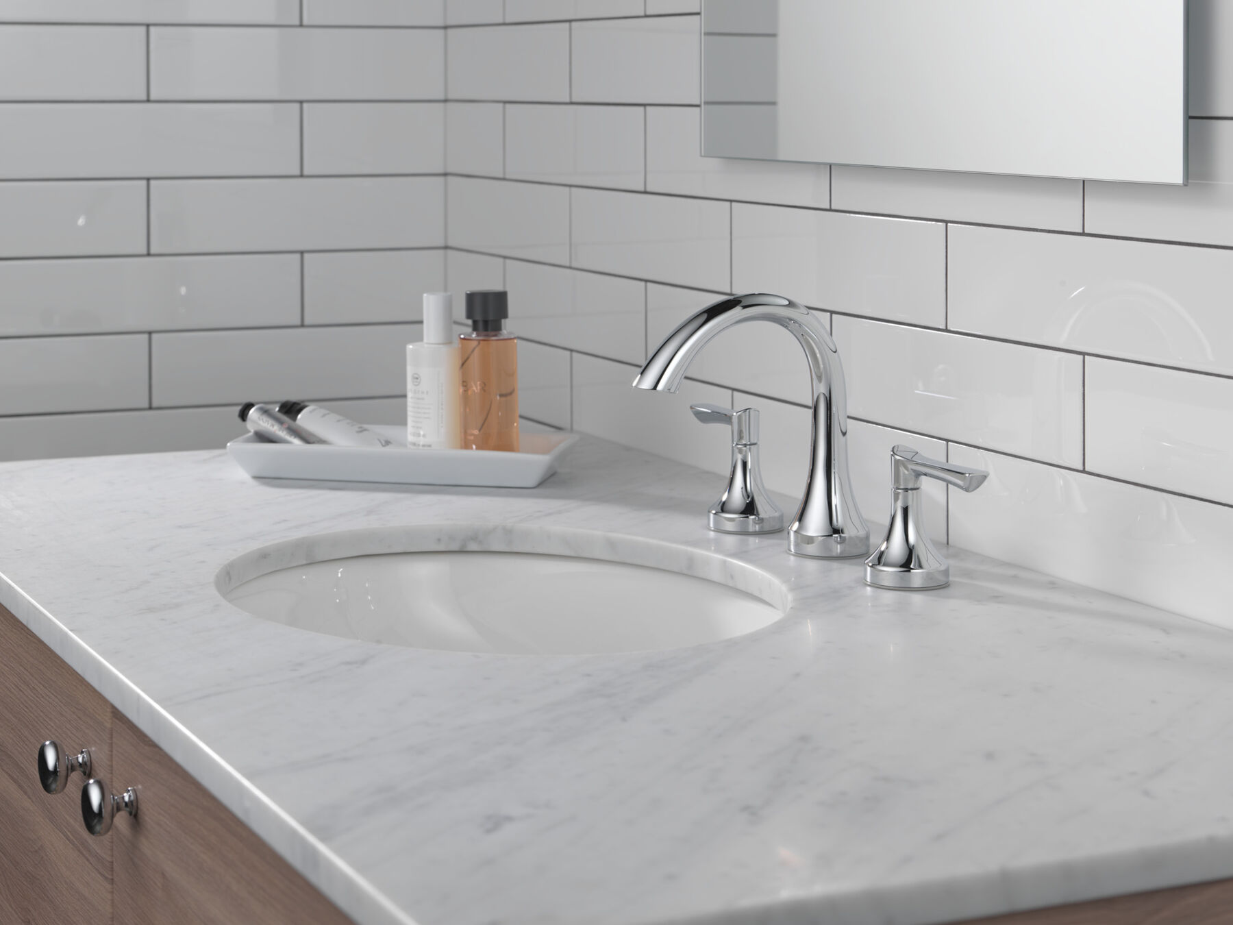 Two Handle Widespread Lavatory Faucet in Chrome 35827LF — thumbnail 3