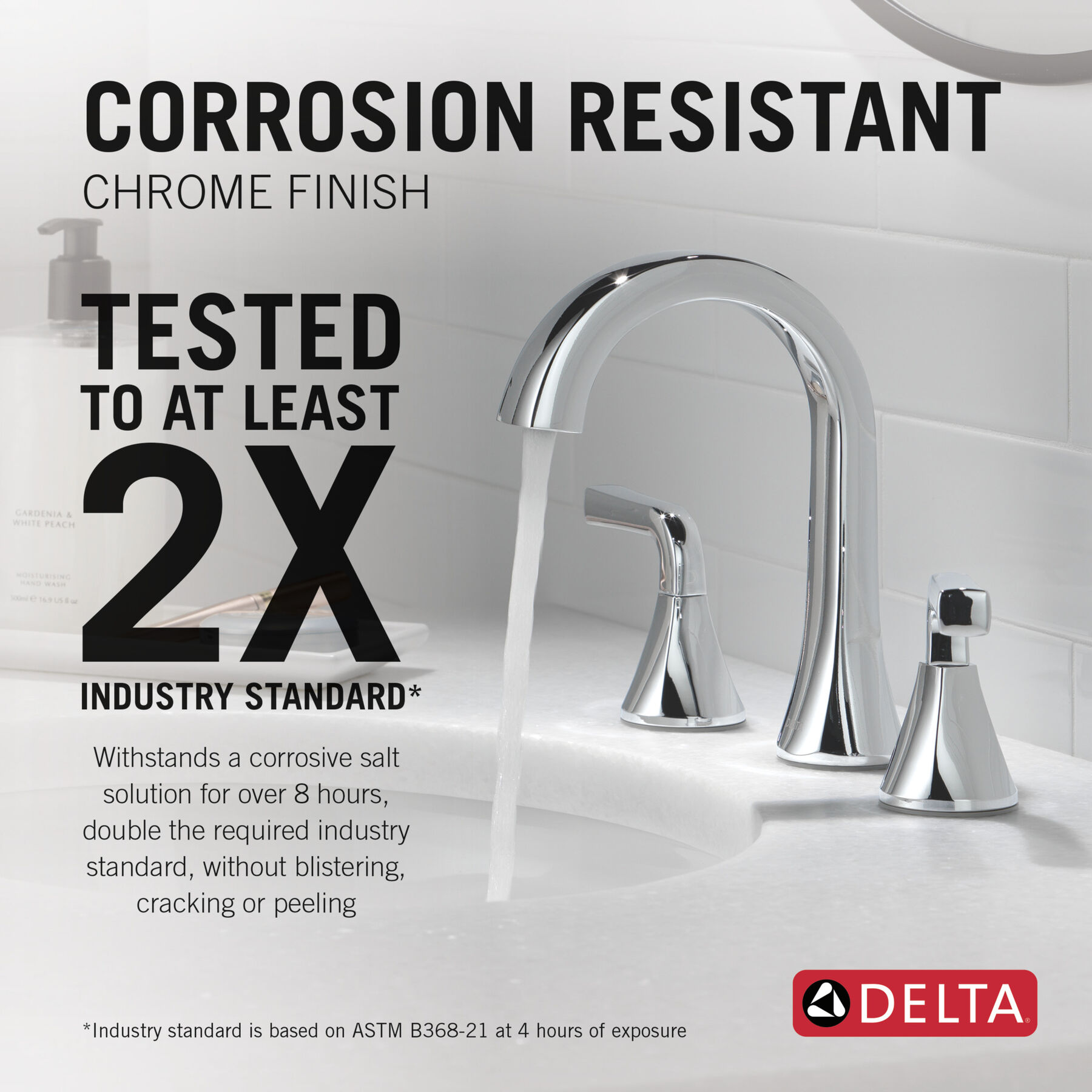 Two Handle Widespread Bathroom Faucet in Chrome 35828LF — thumbnail 3