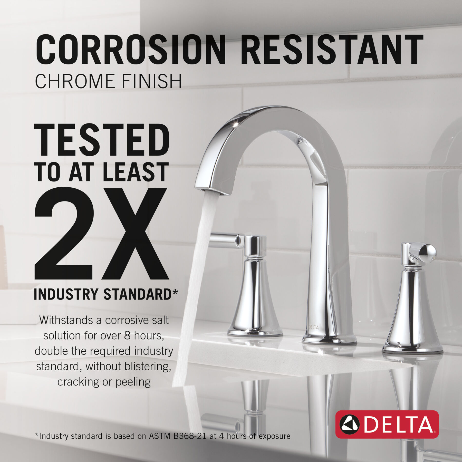 Two Handle Widespread Bathroom Faucet in Chrome 35839LF — thumbnail 2