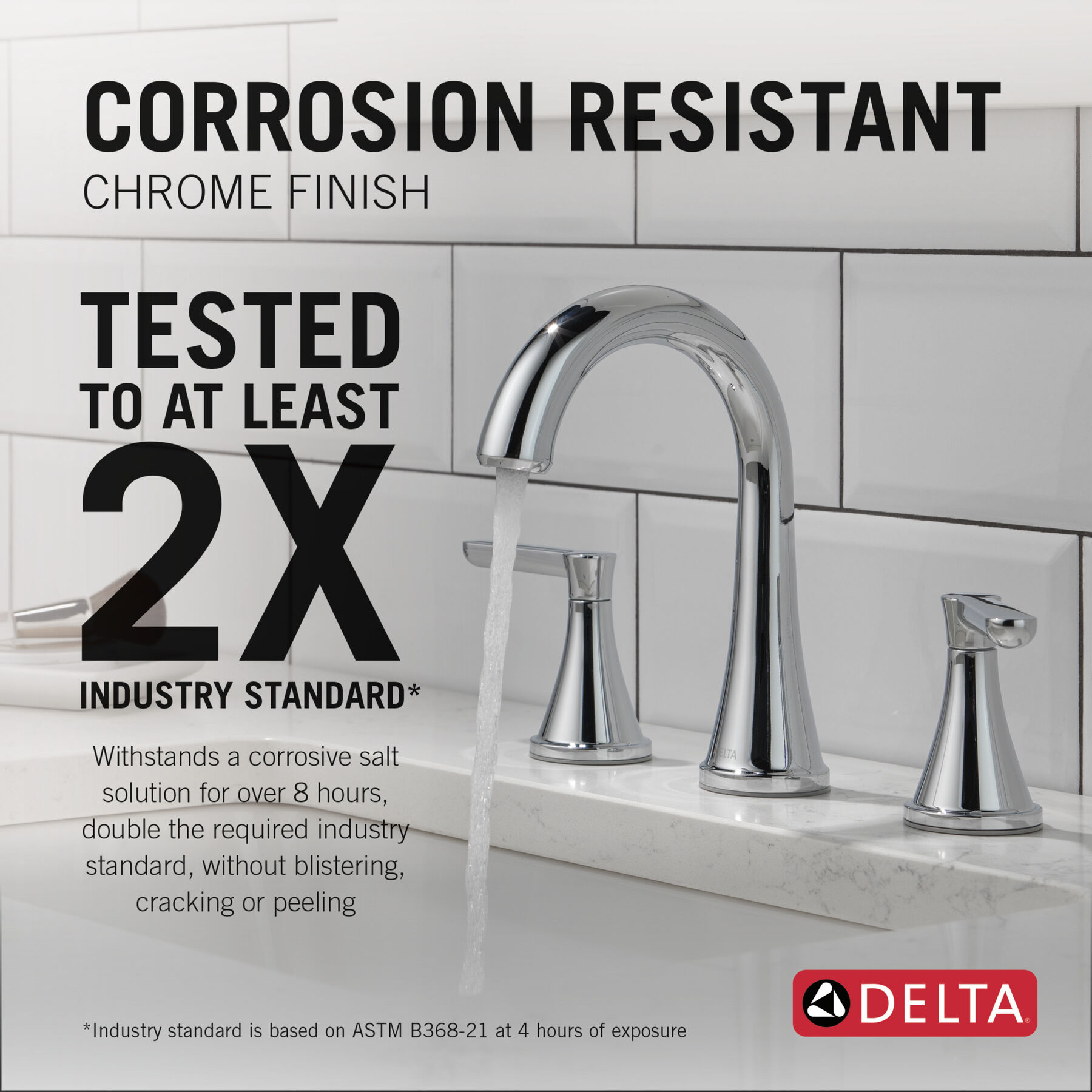 Two Handle Widespread Bath Faucet in Chrome 35860LF — thumbnail 3