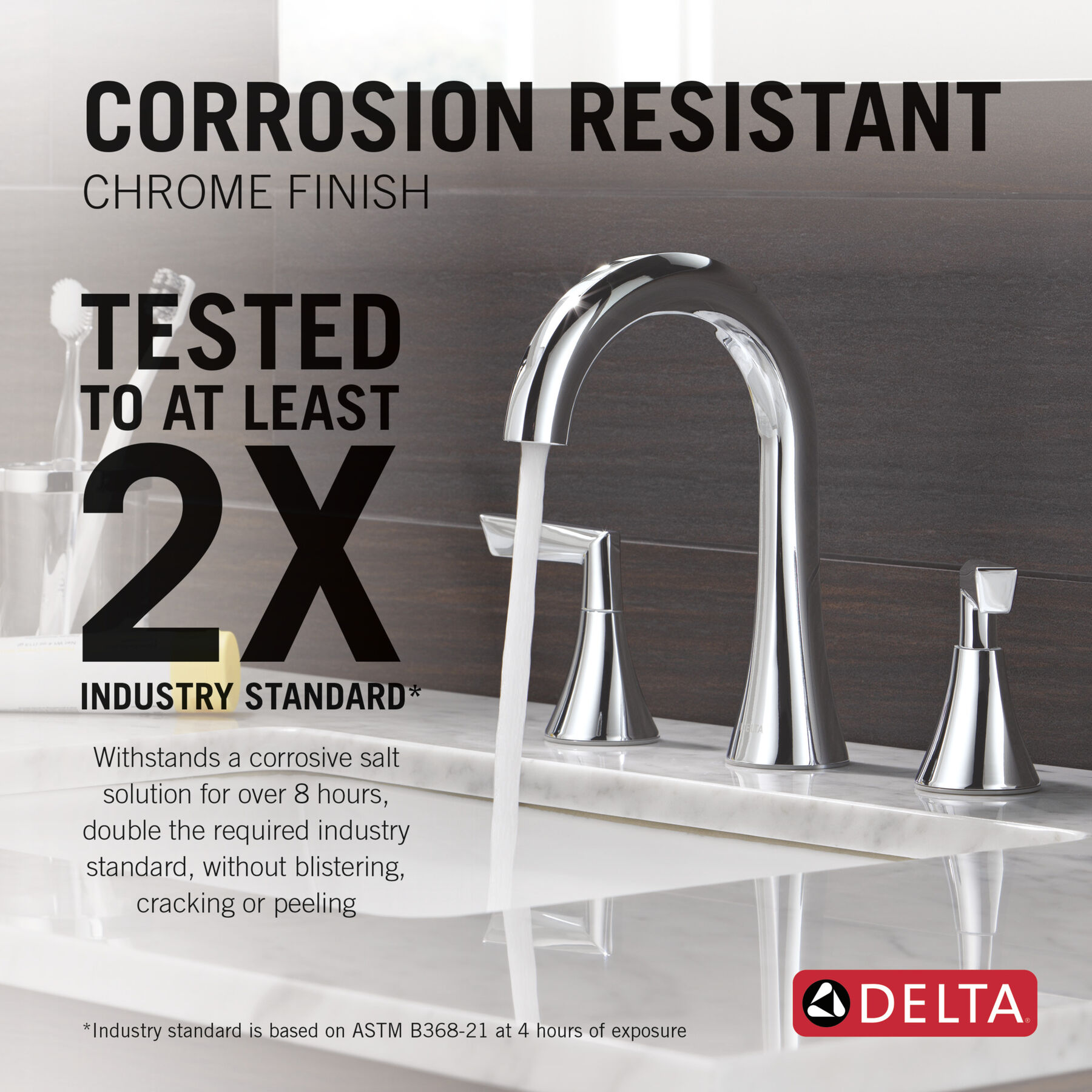 Two Handle Widespread Bathroom Faucet in Chrome 35874LF — thumbnail 3