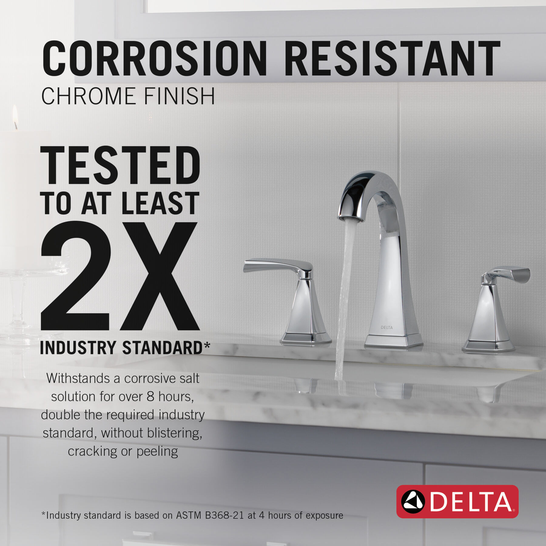 Two Handle Widespread Bathroom Faucet in Chrome 35899LF — thumbnail 3
