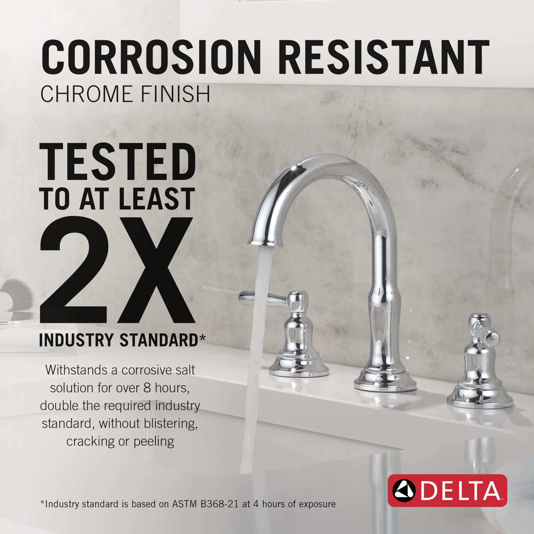 Two Handle Widespread Bathroom Faucet in Chrome 35985LF — thumbnail 3