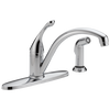 Single Handle Kitchen Faucet with Spray in Chrome — thumbnail 3