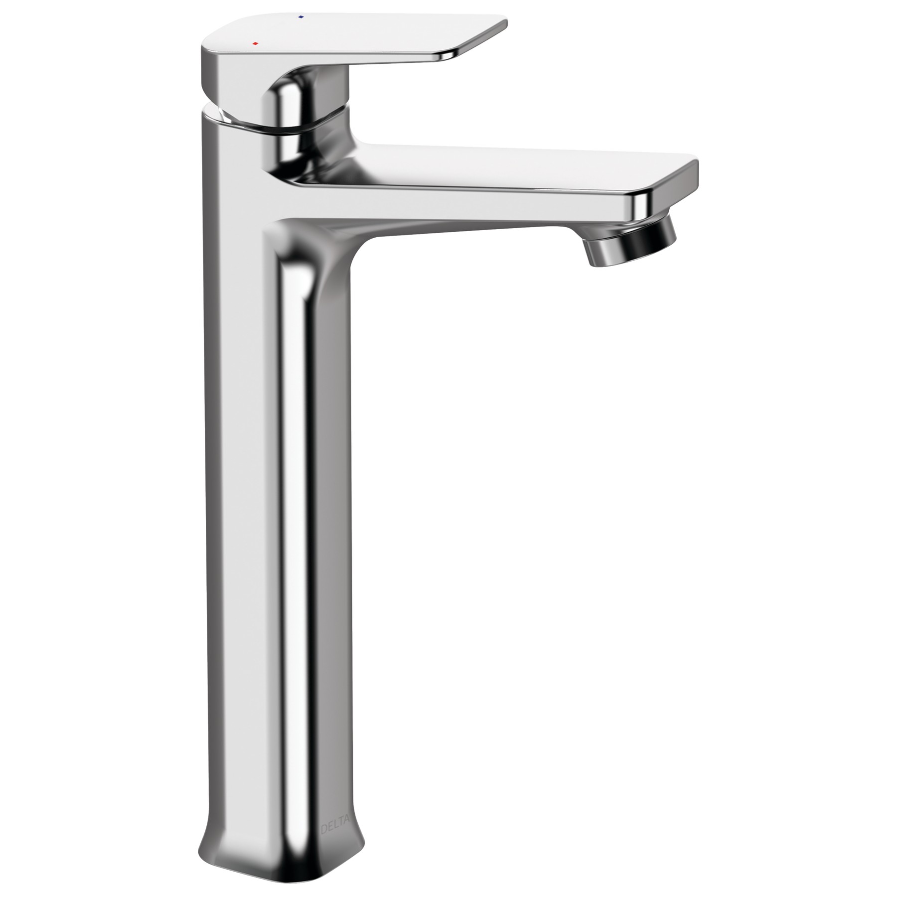 Single Handle Tall Vessel Faucet without Pop-Up in Chrome