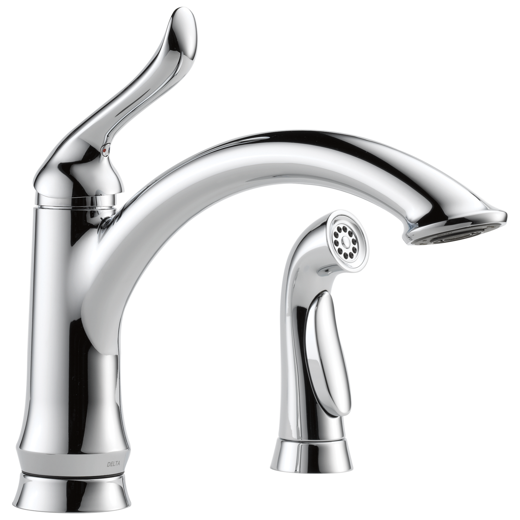 Single Handle Kitchen Faucet with Spray in Chrome — image 1