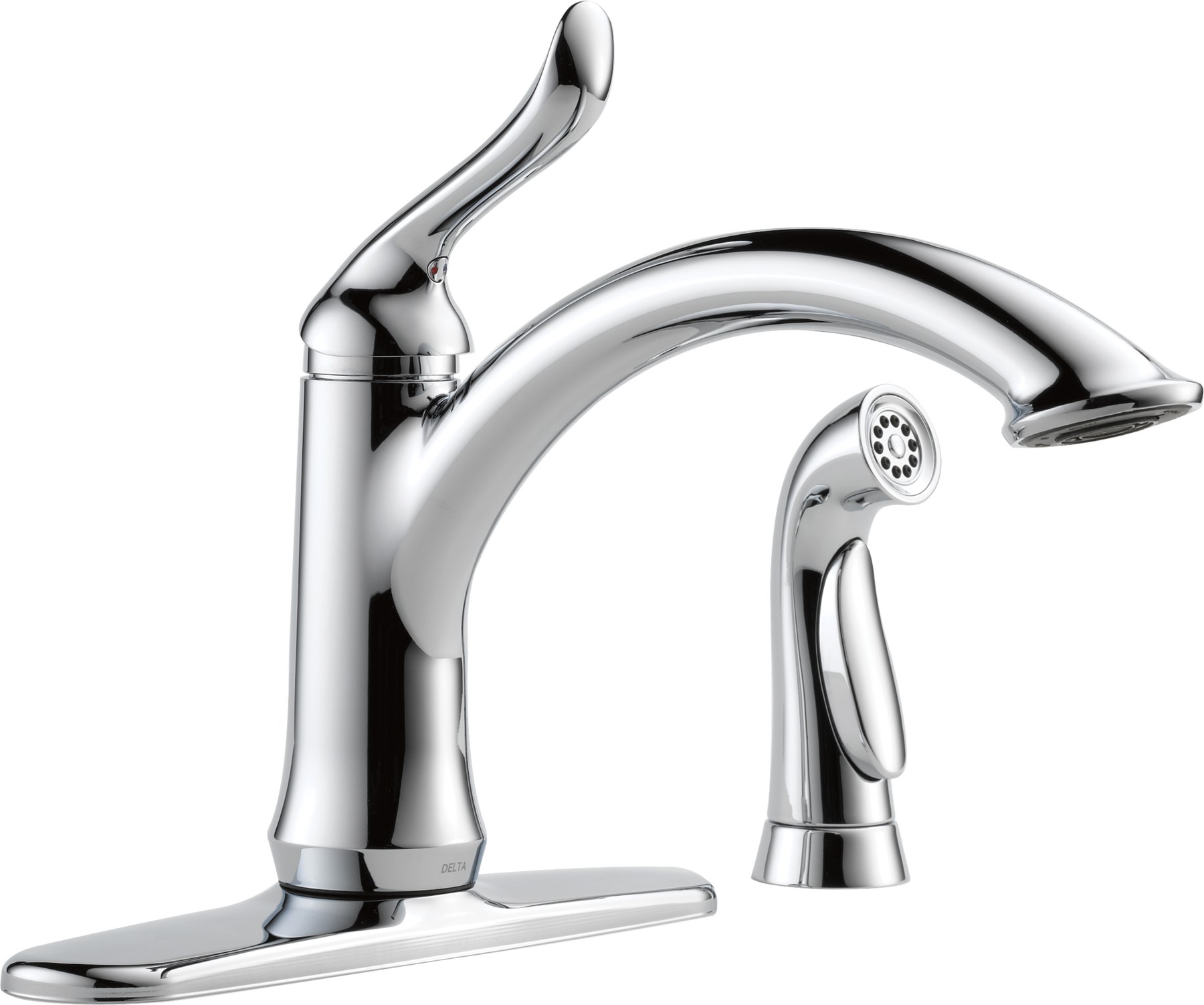 Single Handle Kitchen Faucet with Spray in Chrome — thumbnail 2