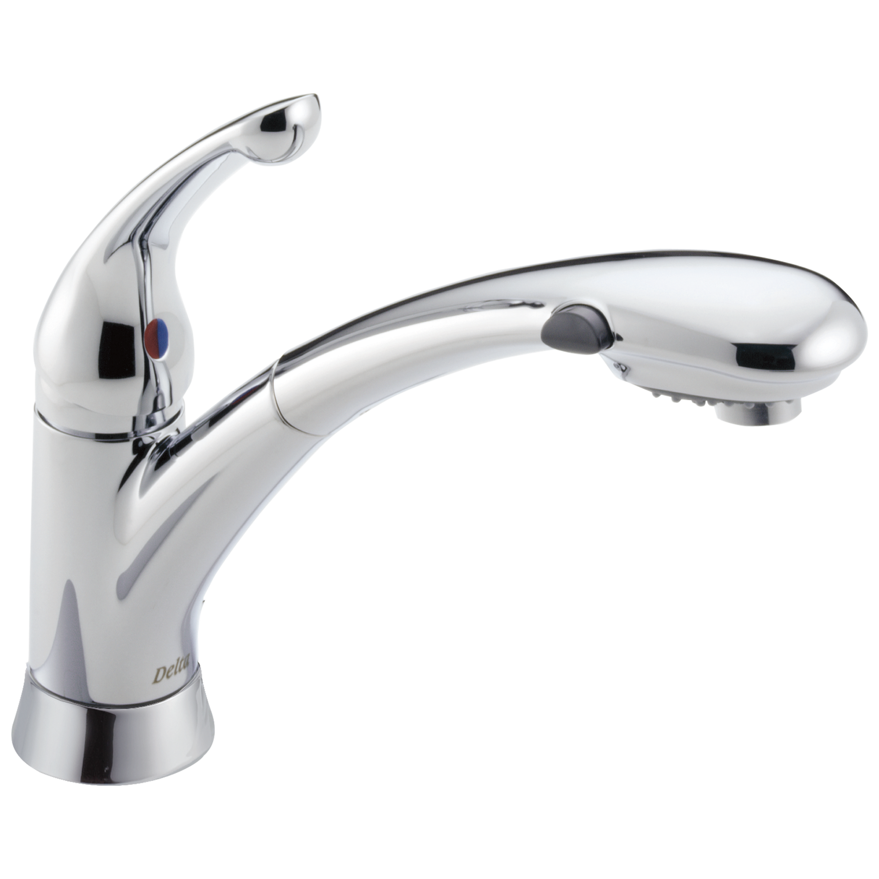 Single Handle Pull-Out Kitchen Faucet in Chrome — image 1