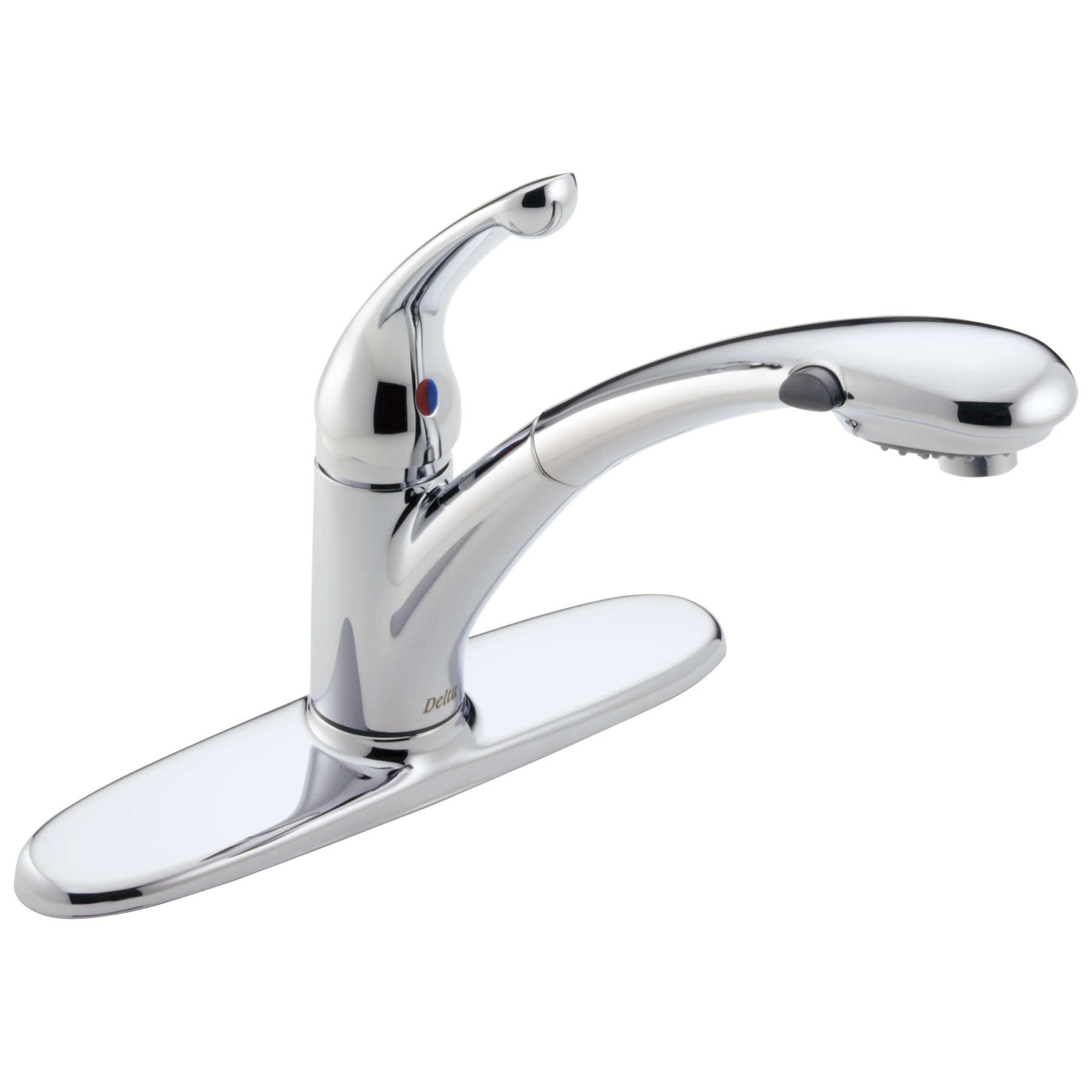 Single Handle Pull-Out Water-Efficient Kitchen Faucet in Chrome