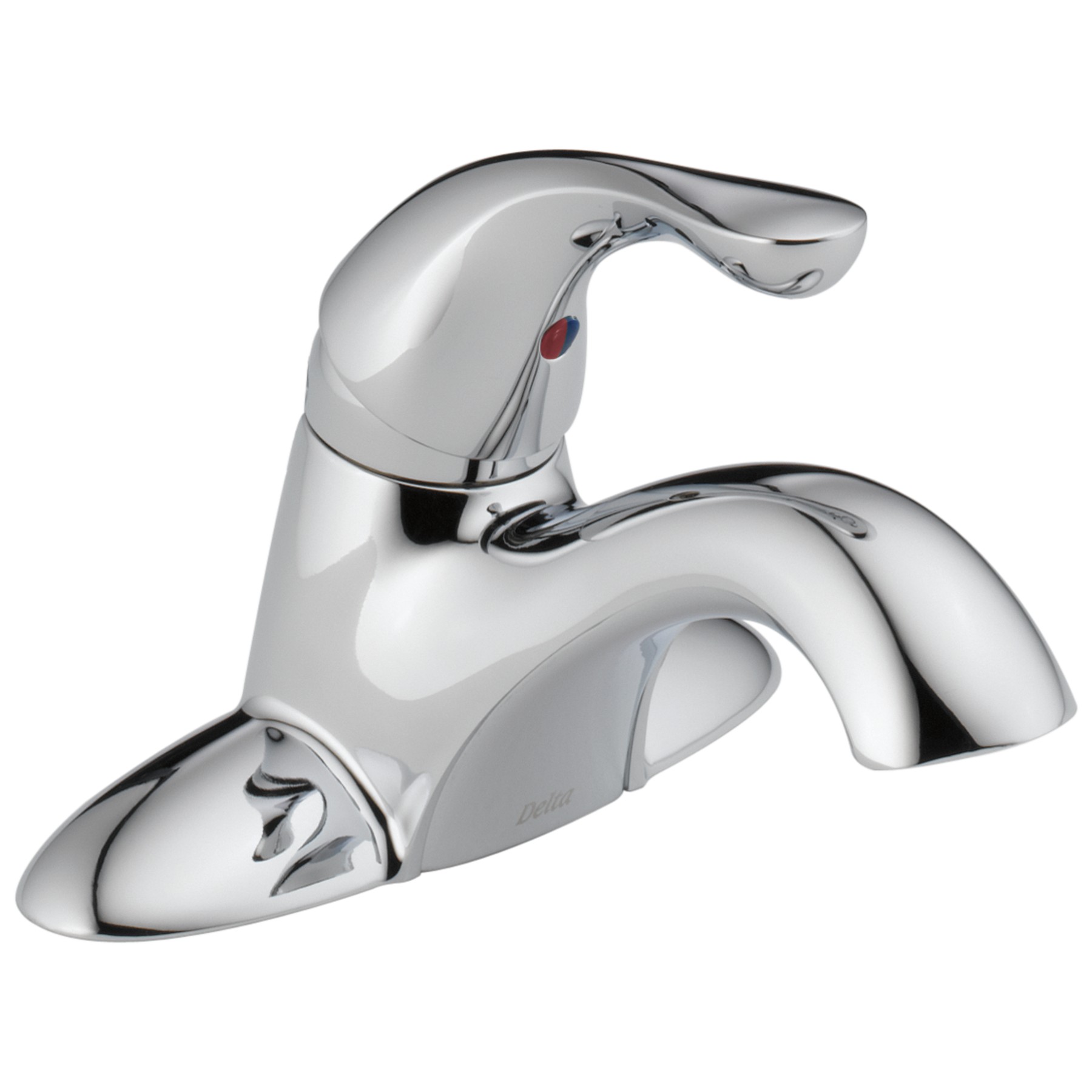 Single Handle Centerset Bathroom Faucet in Chrome