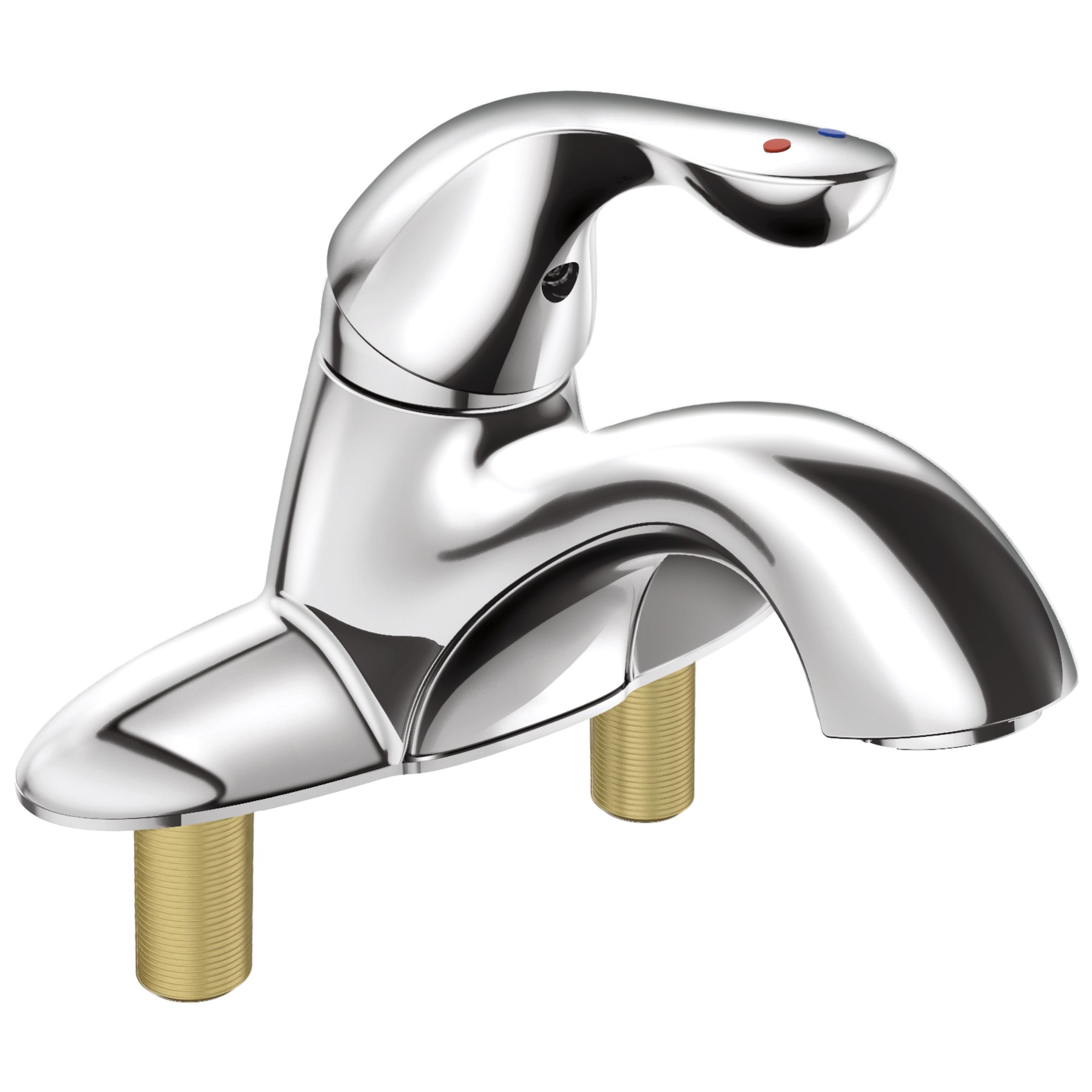 Single Handle Centerset Bathroom Faucet with City Shanks in Chrome 505LF