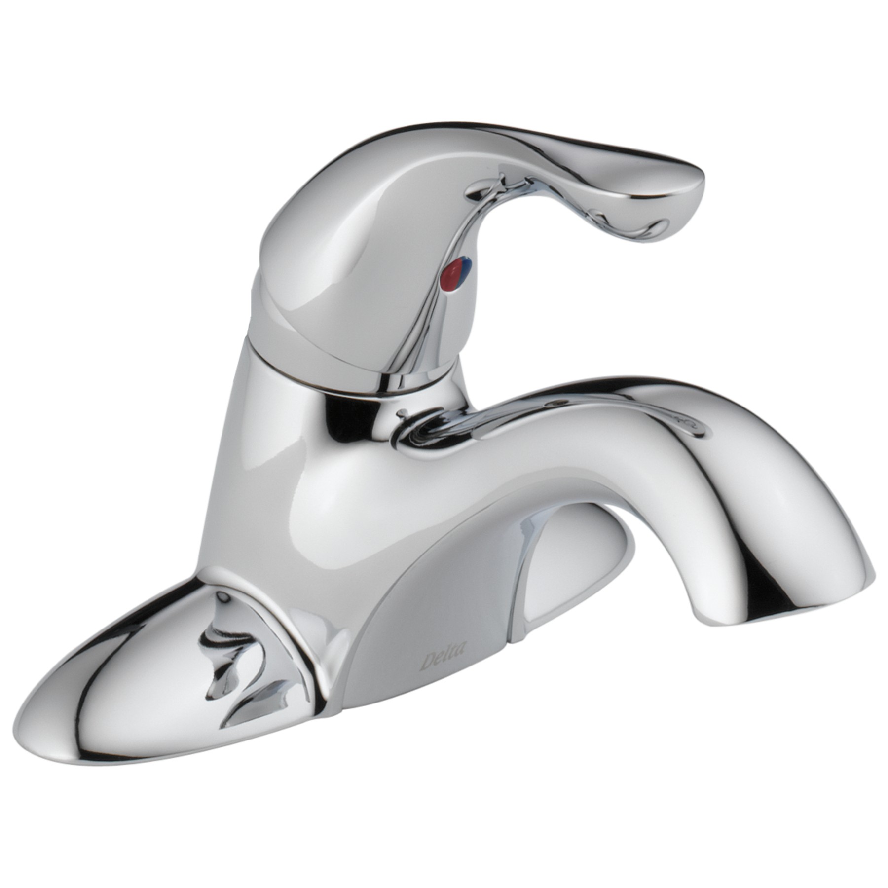 Single Handle Centerset Bathroom Faucet in Chrome