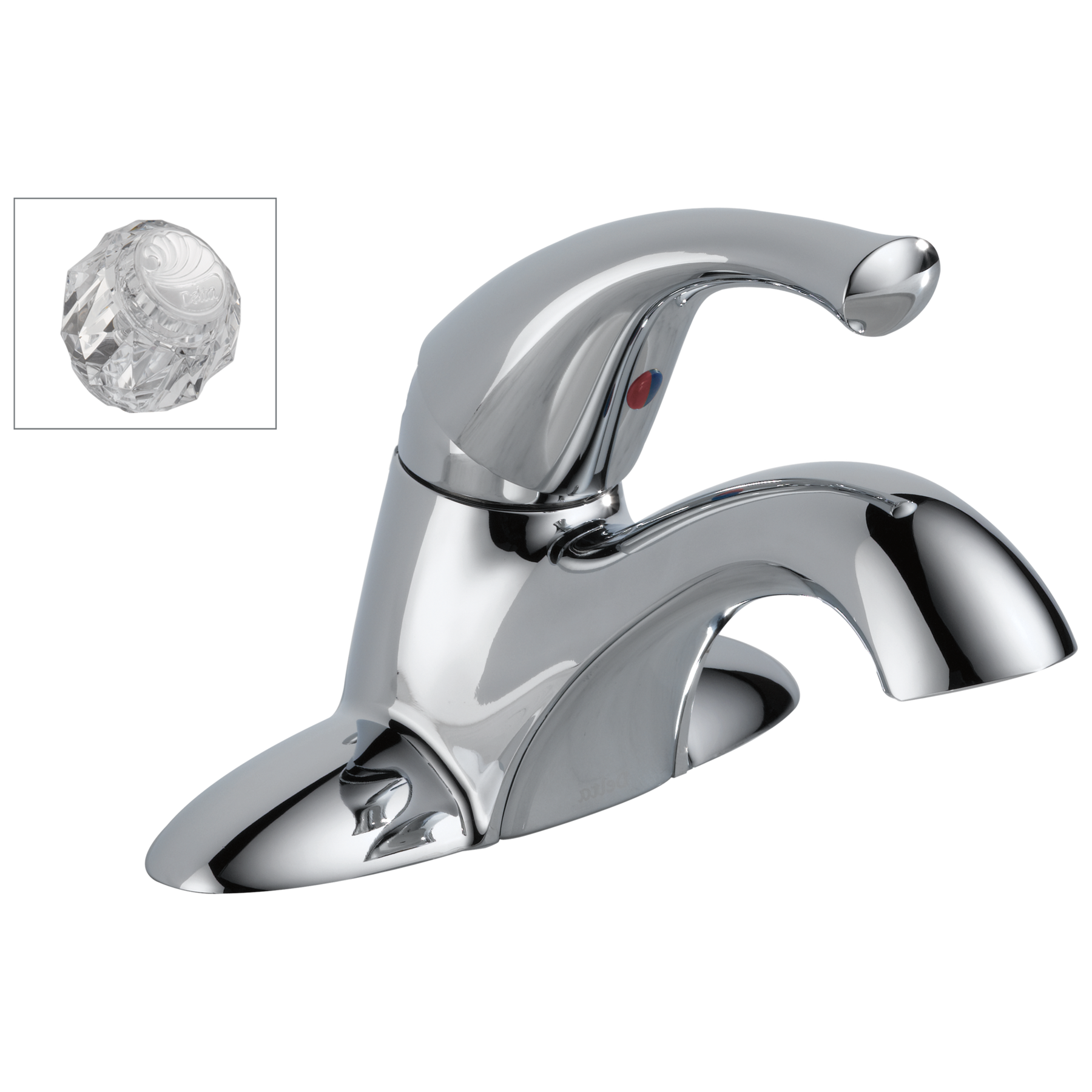 Single Handle Centerset Bathroom Faucet in Chrome — image 1